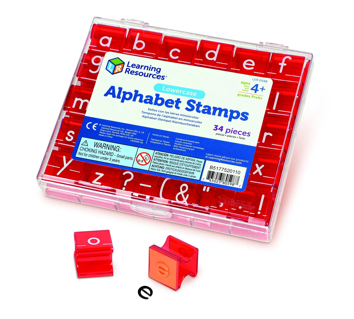 Learning Resources Alphabet Stempel Großbuchstaben 34-teilig Box