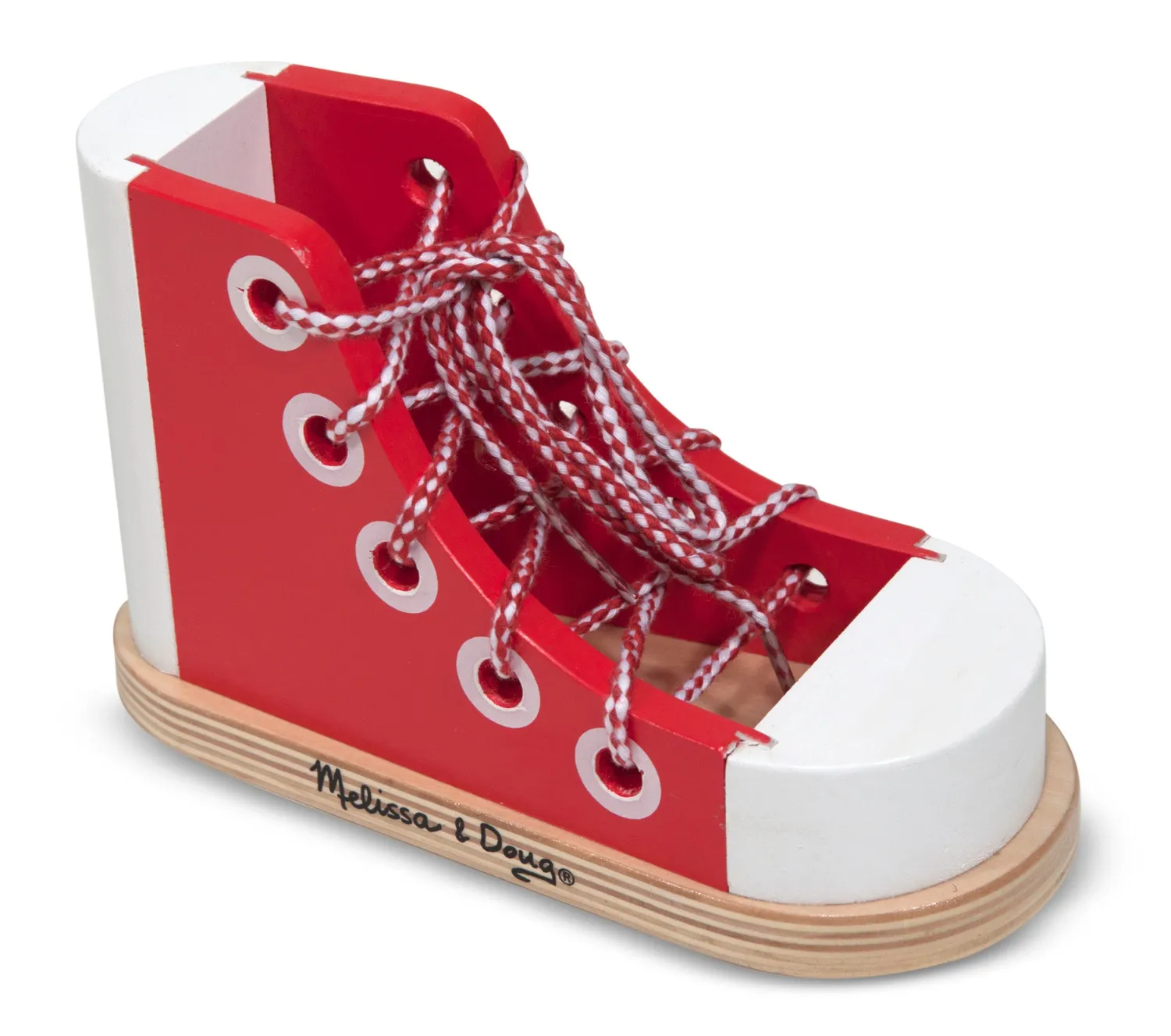 Melissa & Doug Schnürschuh Holzschuh Schleife lernen