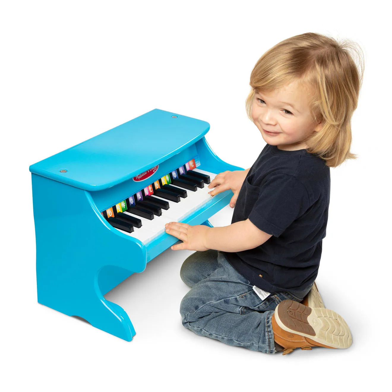 Melissa & Doug Blue Piano Kinderklavier Holz 25 Tasten blau