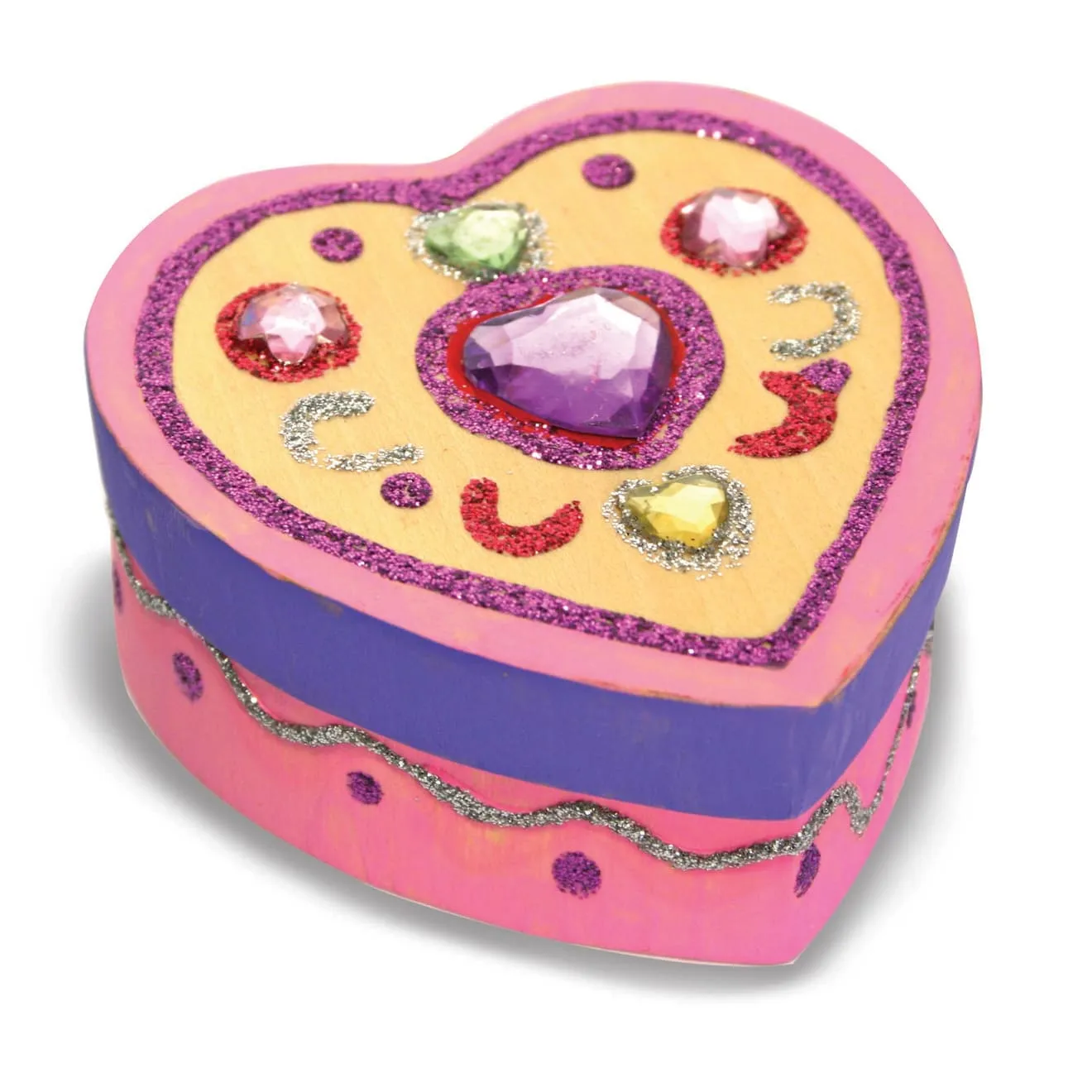 Melissa and Doug Decorate-Your-Own Wooden Heart Box Bastelset Holz
