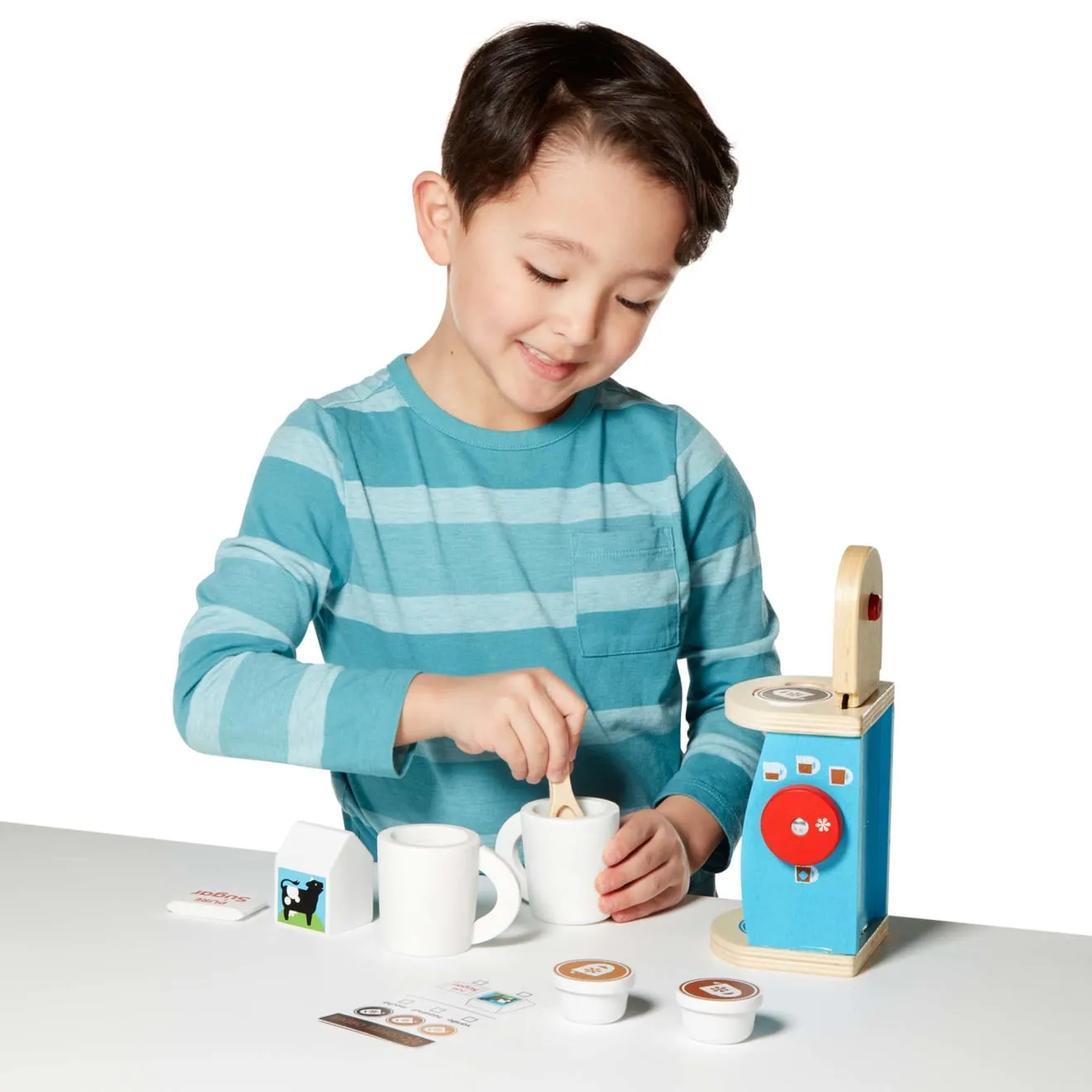 Melissa & Doug Brew & Serve Kaffee Set Holz 11-teilig