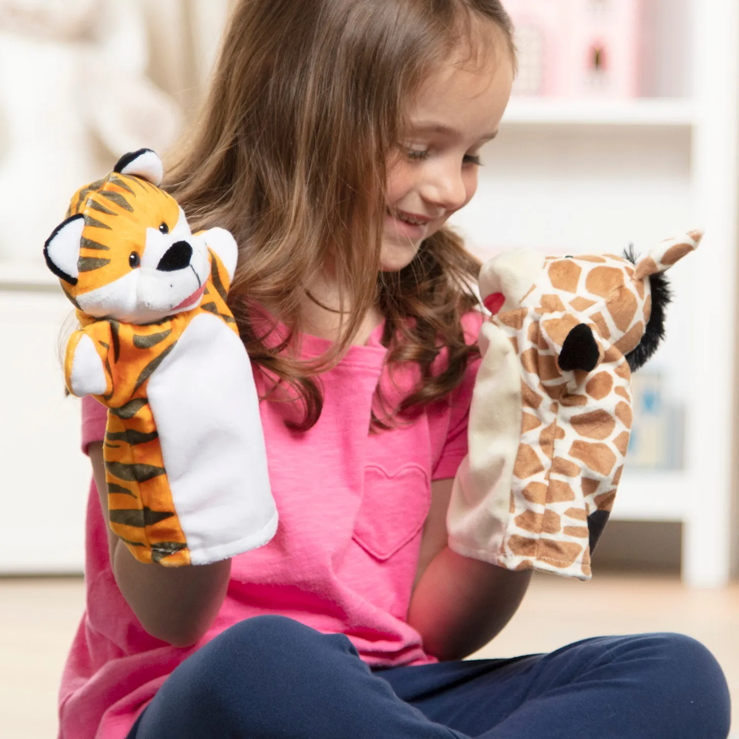 Melissa & Doug Zoo Friends Handpuppen Tiere 4er Set