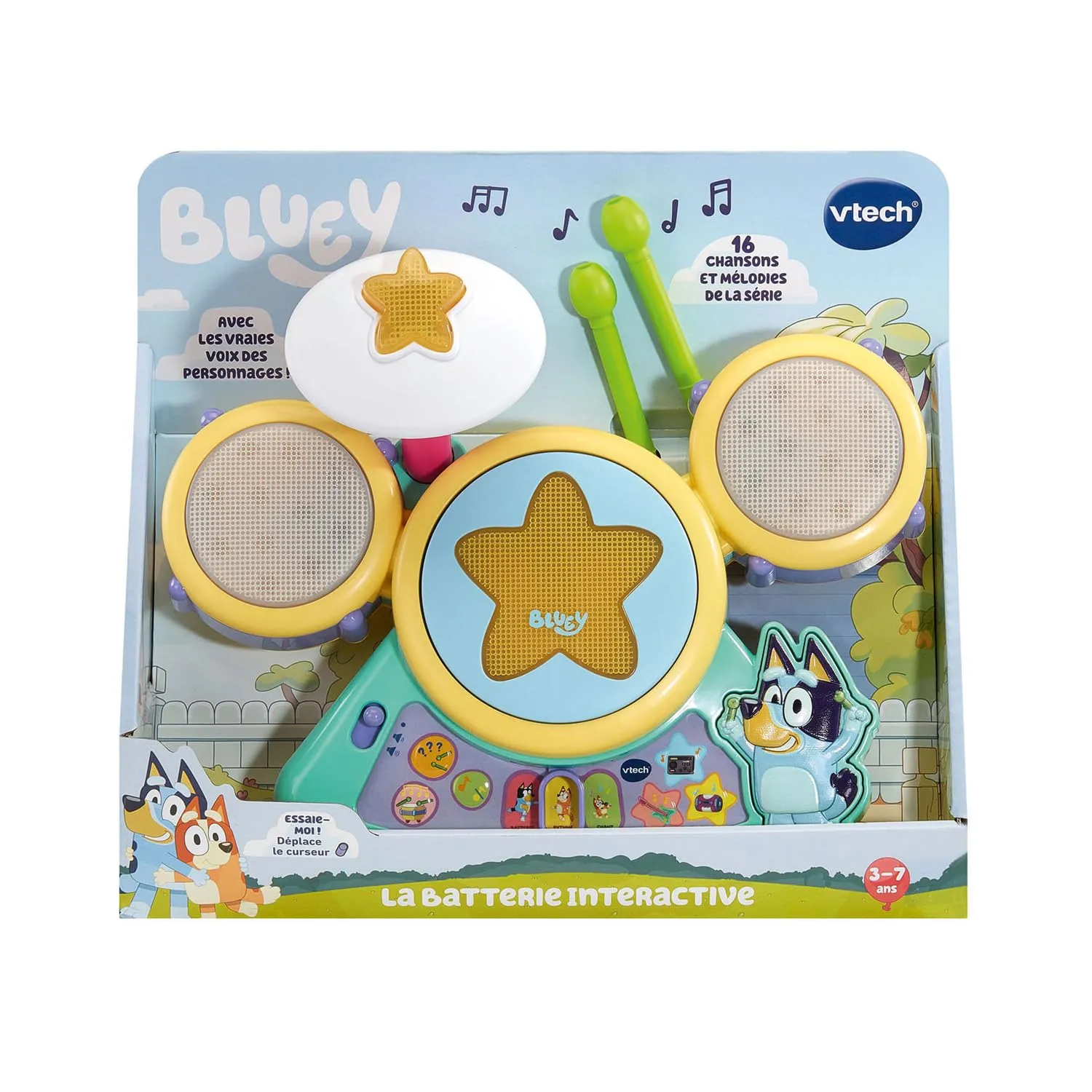 VTech Bluey Interaktives Schlagzeug Französisch ab 3 Jahren