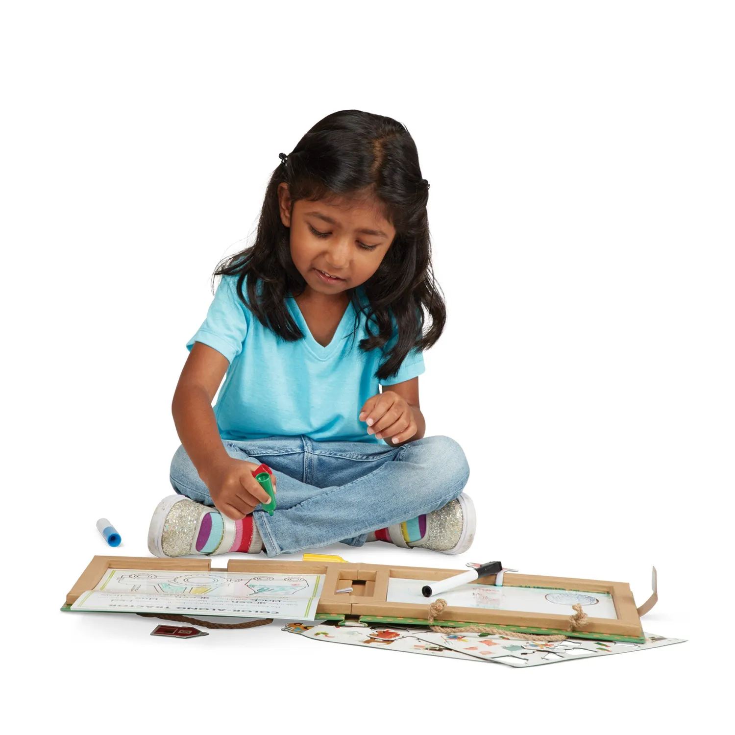 Melissa & Doug Natural Play Farm Malset magnetisch ab 3 Jahre