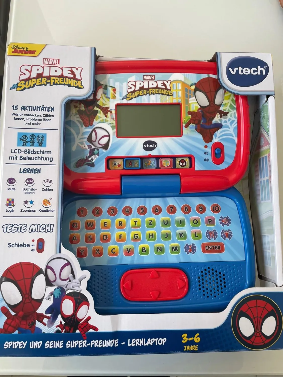 VTech Spidey Lernlaptop Kinderlaptop 3-6 Jahre QWERTZ