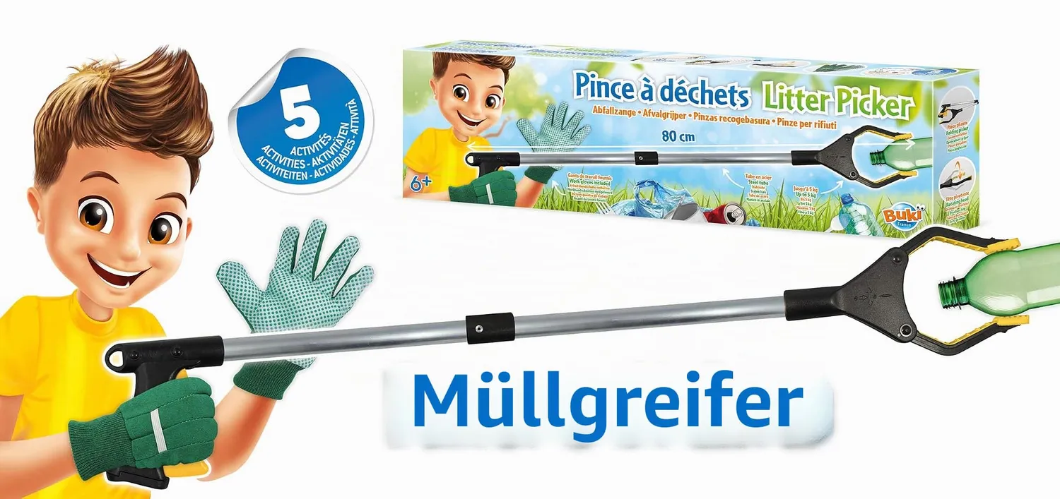 BUKI BN013 Abfallzange Greifer 80 cm ab 6 Jahren