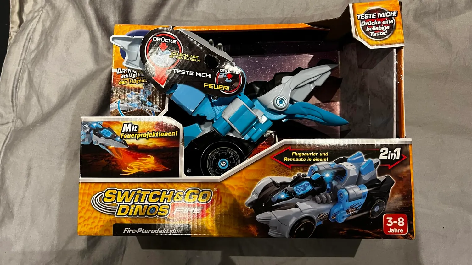 VTech Switch & Go Dinos Pterodaktylus Rennauto Feuer