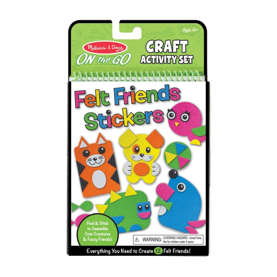 Melissa & Doug On-the-Go Felt Friends Filzsticker-Bastelset