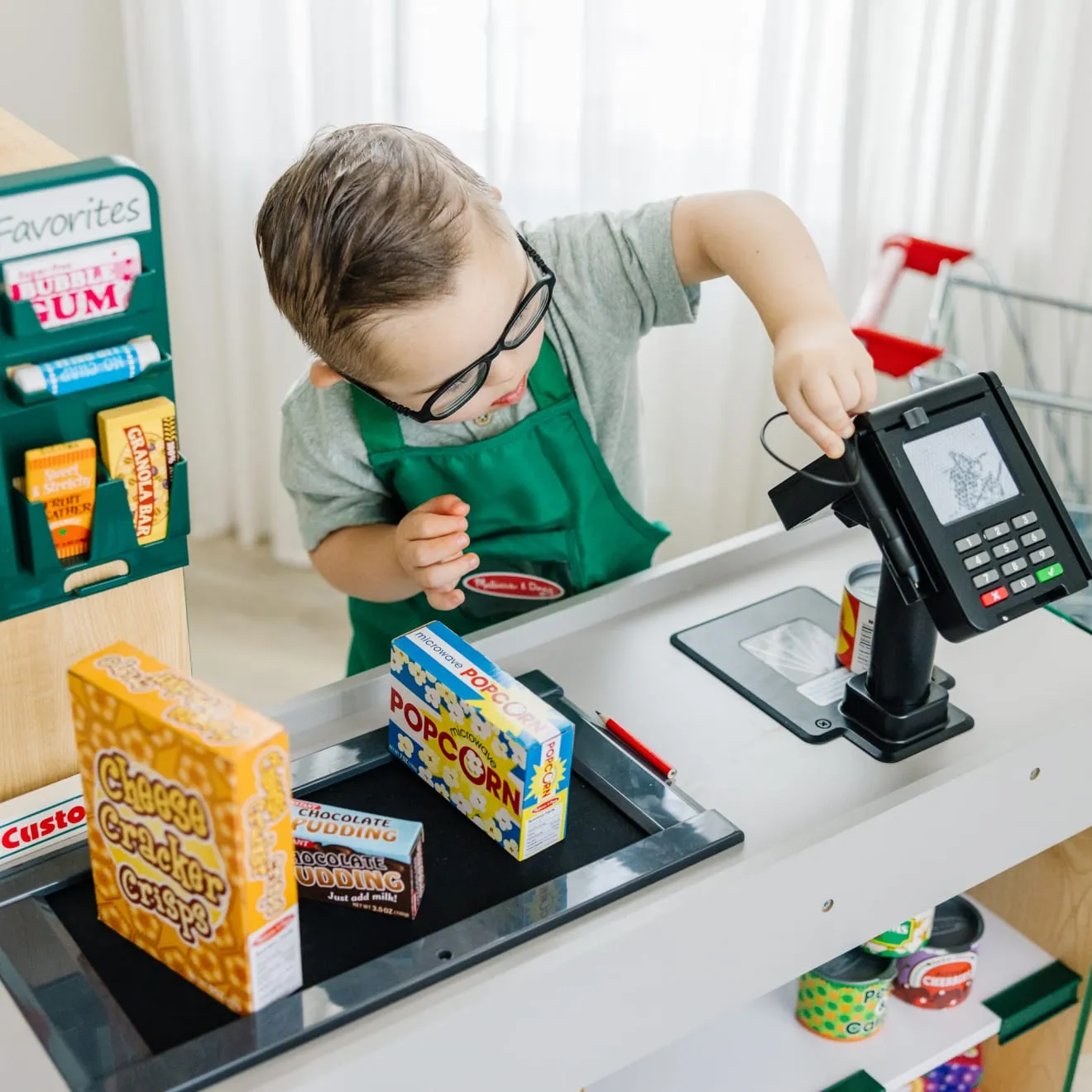Melissa & Doug Fresh Mart Grocery Store Kaufladen Set 70-teilig