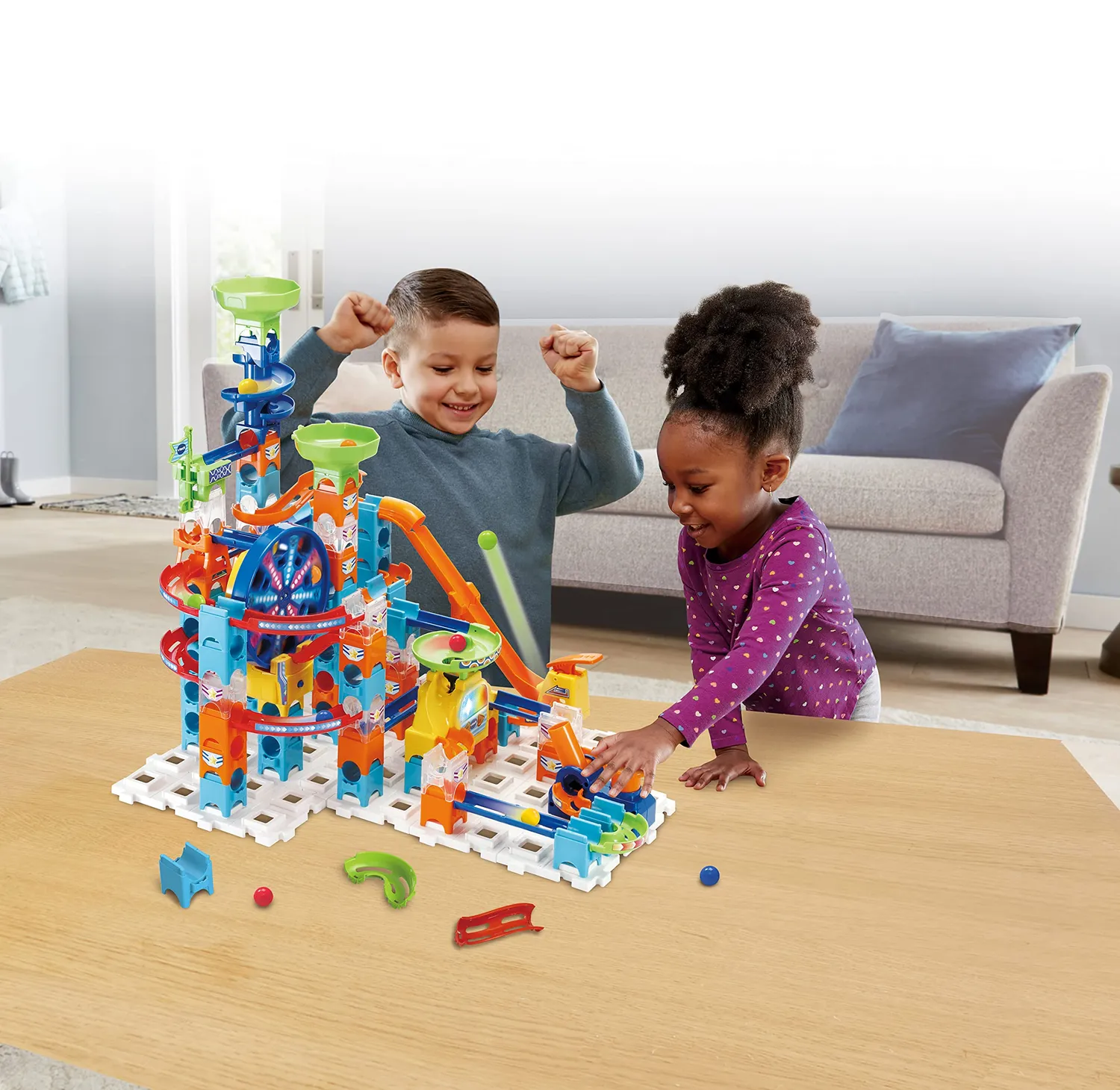 VTech Marble Rush Ultimate XL100 Murmelbahn 135 Teile mit Motor