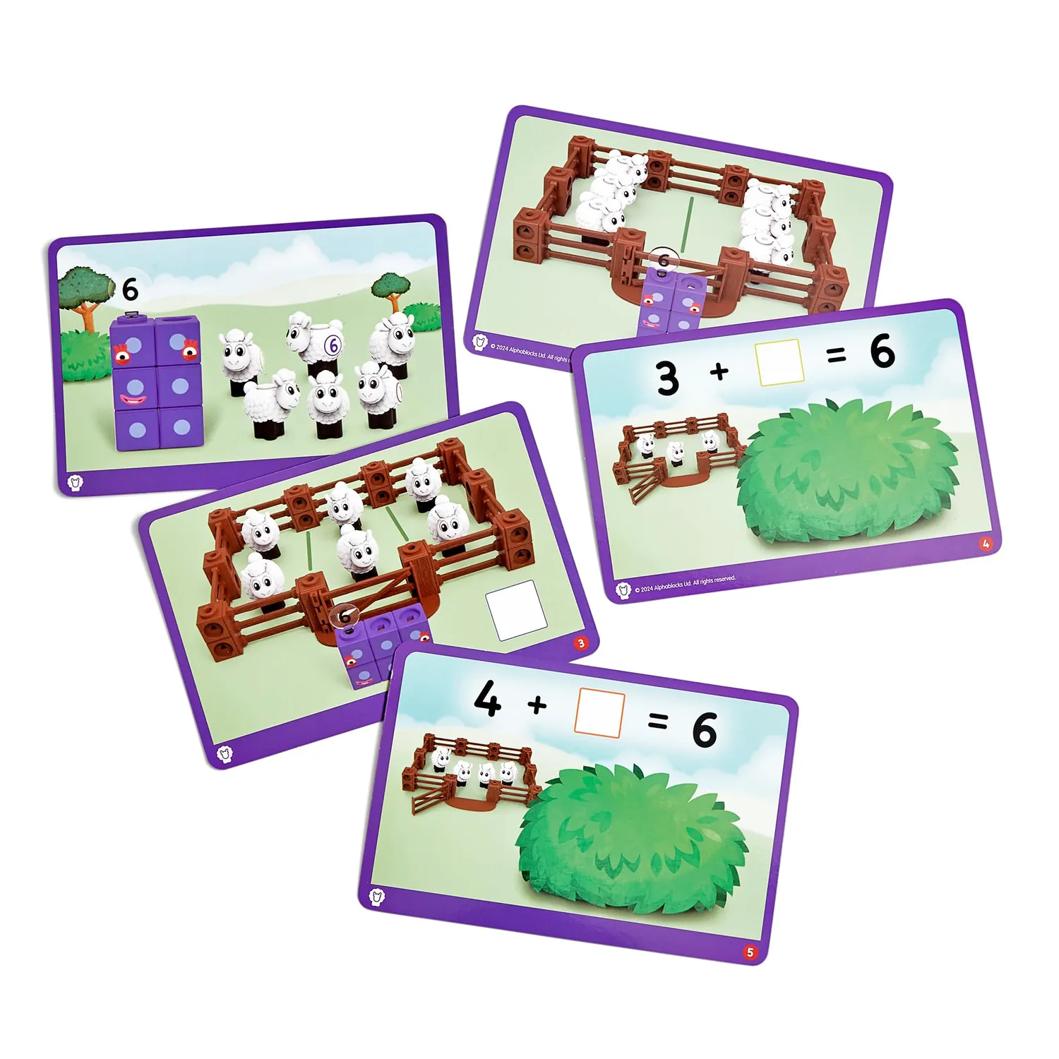 Learning Resources MathLink Numberblocks Bauernhof Schafe 53-tlg.
