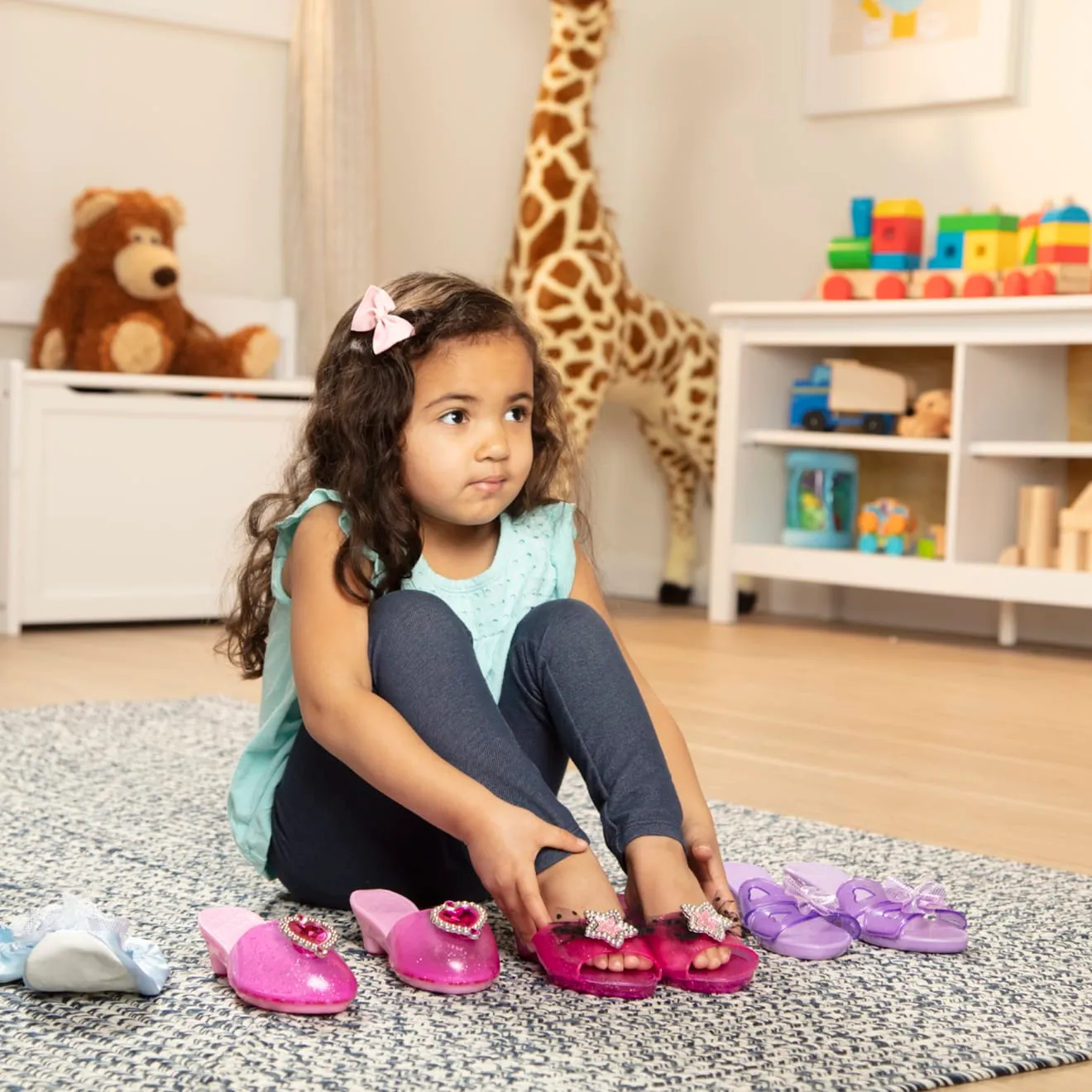 Melissa & Doug Step In Style Verkleidungs-Schuhe 4 Paar Prinzessin