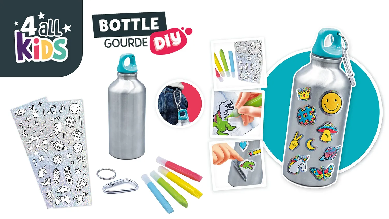 Buki France FK001 Trinkflasche Bastelset 400 ml
