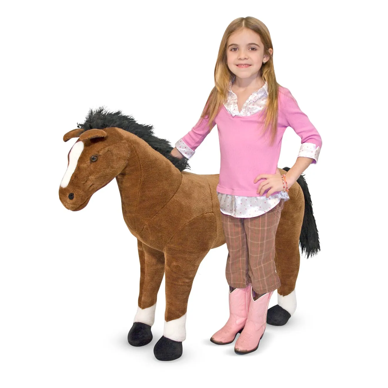 Melissa & Doug Horse Giant Plüschtier Pferd braun 76 cm