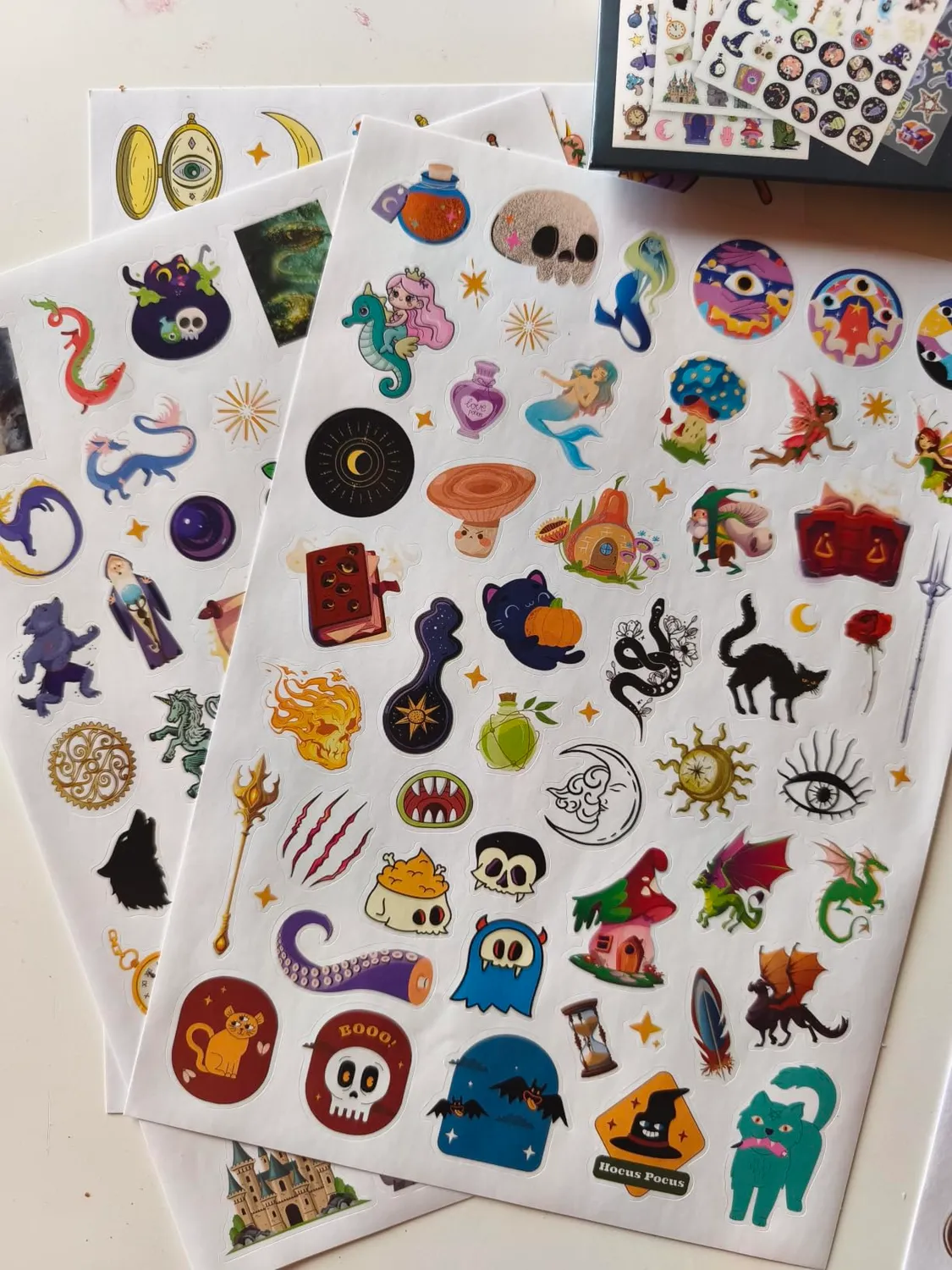 Buki France FK020 Stickertasche 200 Märchen A5 Gold