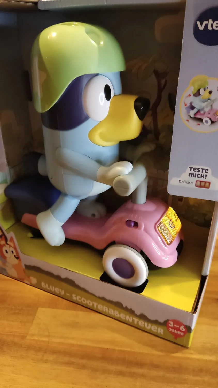 VTech Bluey Scooterabenteuer Spielzeug Deutsch ab 3 Jahren