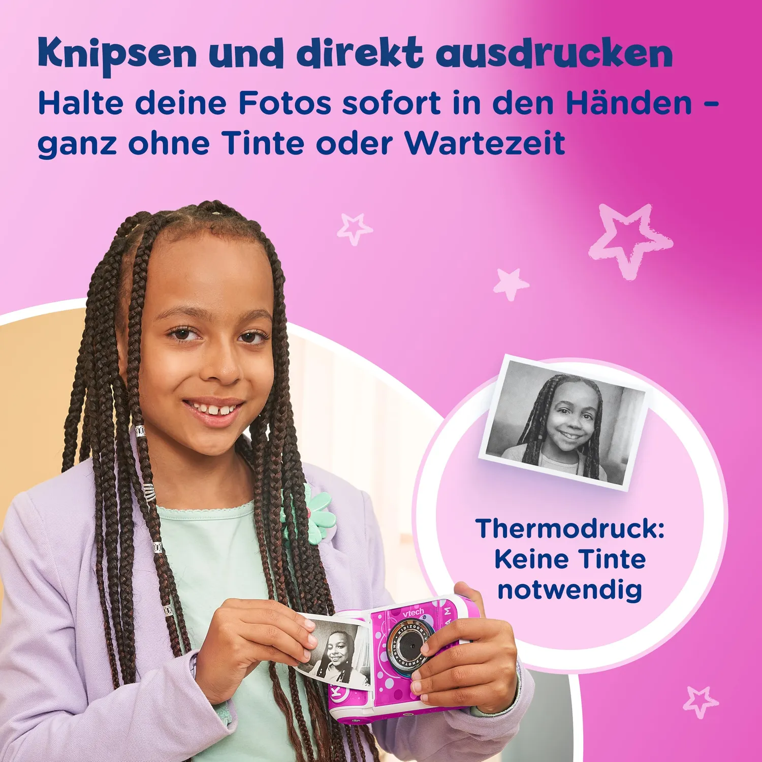 VTech KidiZoom Print Cam Kinderkamera mit Thermodruck