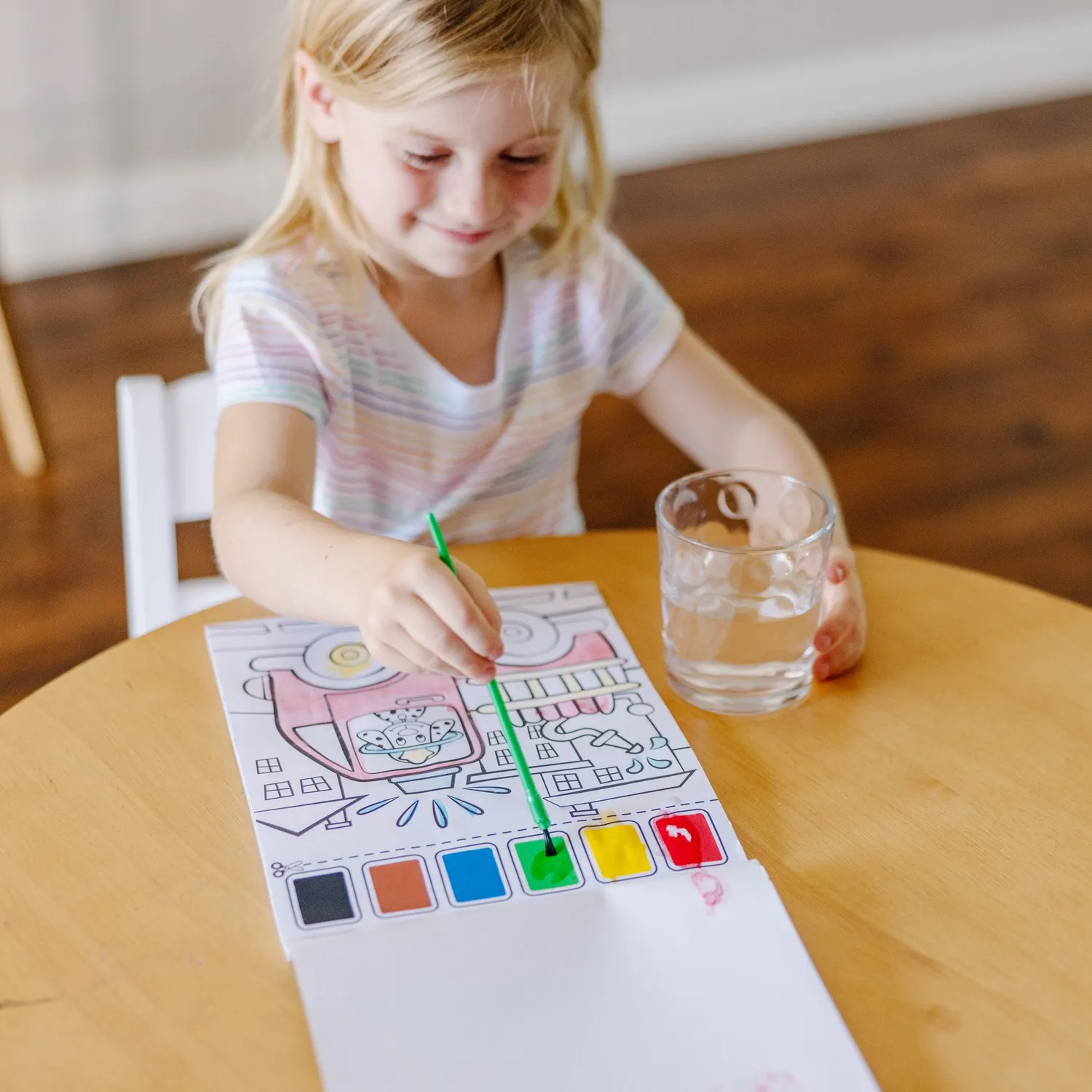 Melissa & Doug Paint with Water Vehicles Malbuch Wasser 20 Szenen