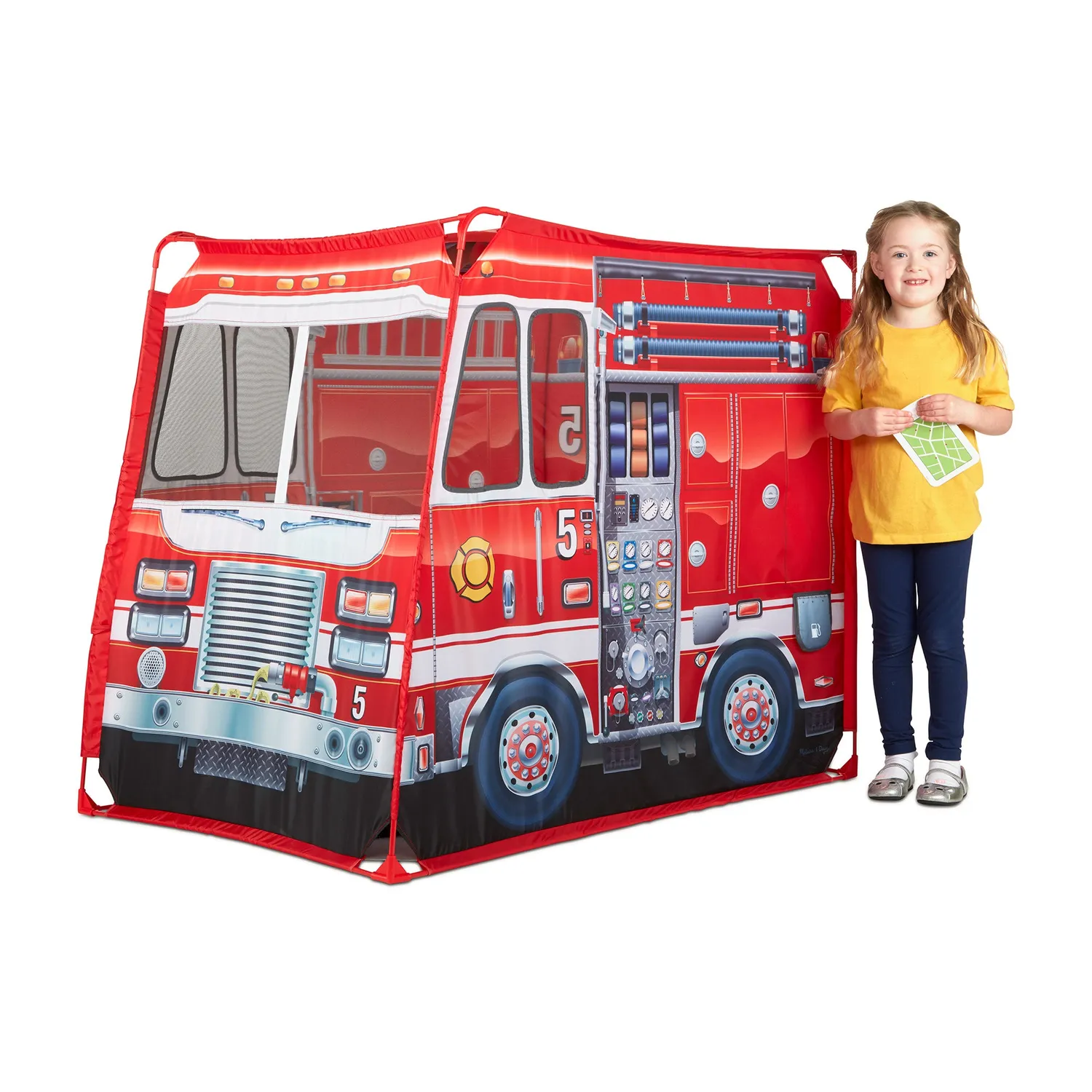 Melissa & Doug Fire Truck Spielzelt Feuerwehr Stoff groß