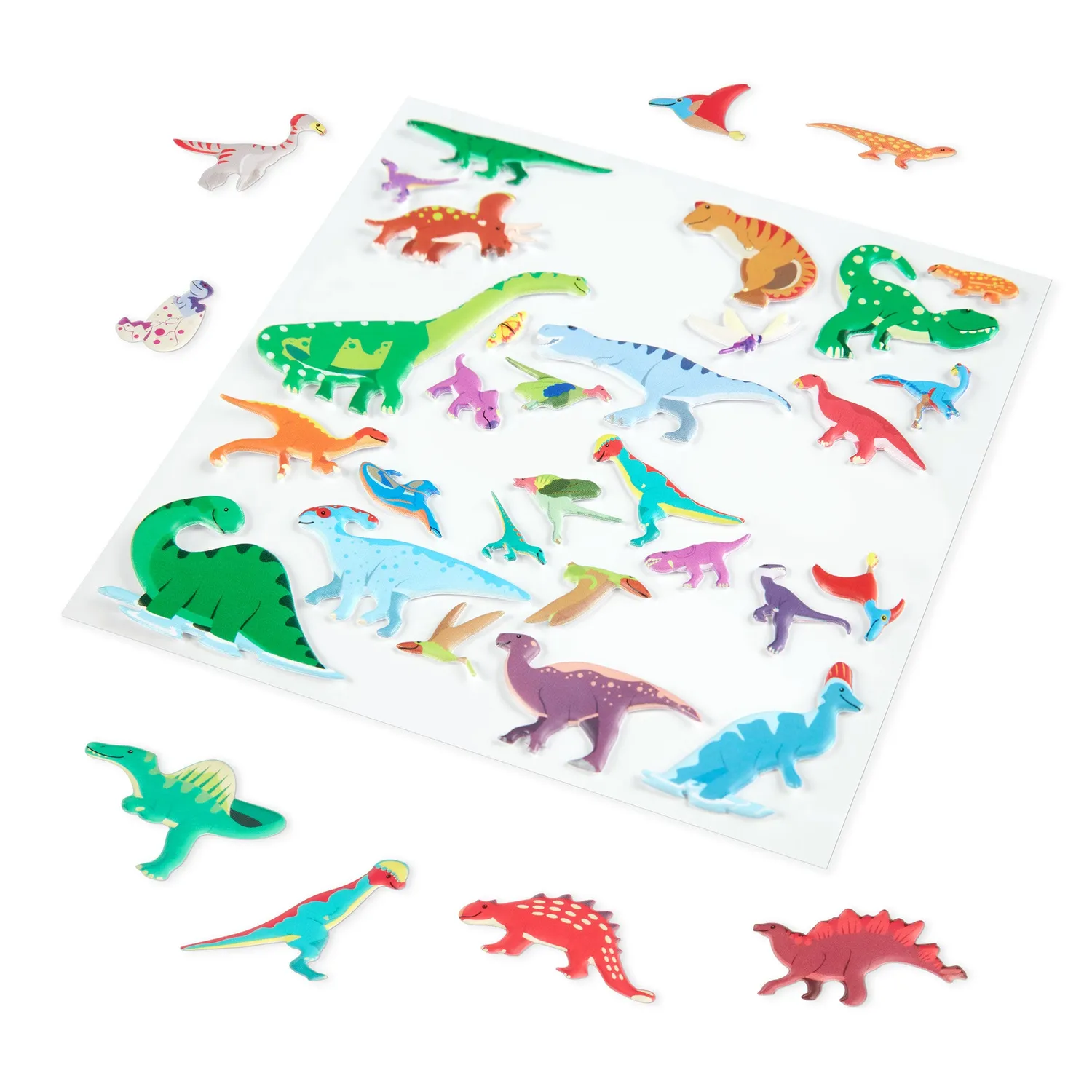 Melissa & Doug Puffy Sticker Dinosaurier 36 Sticker mit Tafel