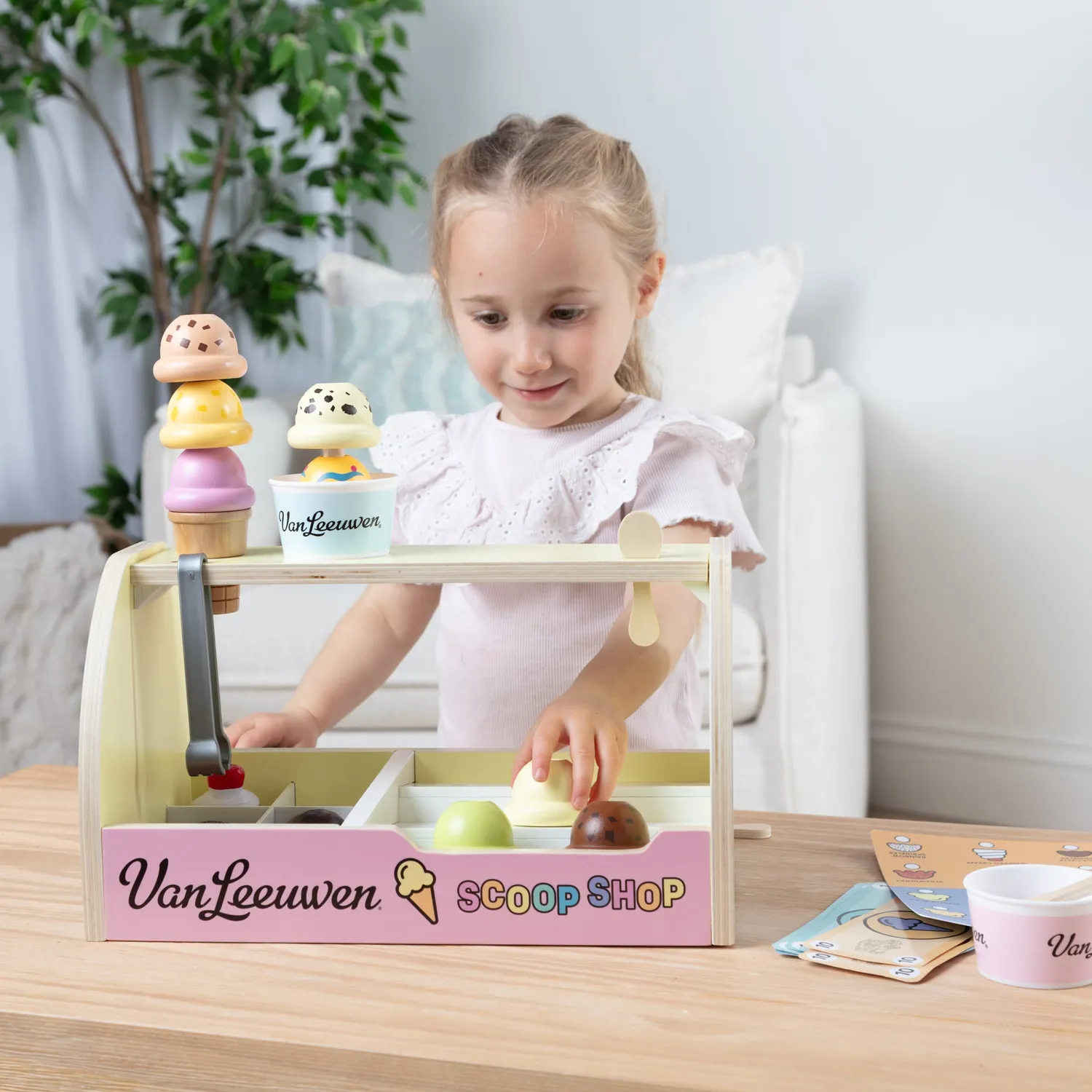 Melissa & Doug Van Leeuwen Eisdiele Holz 29-teilig