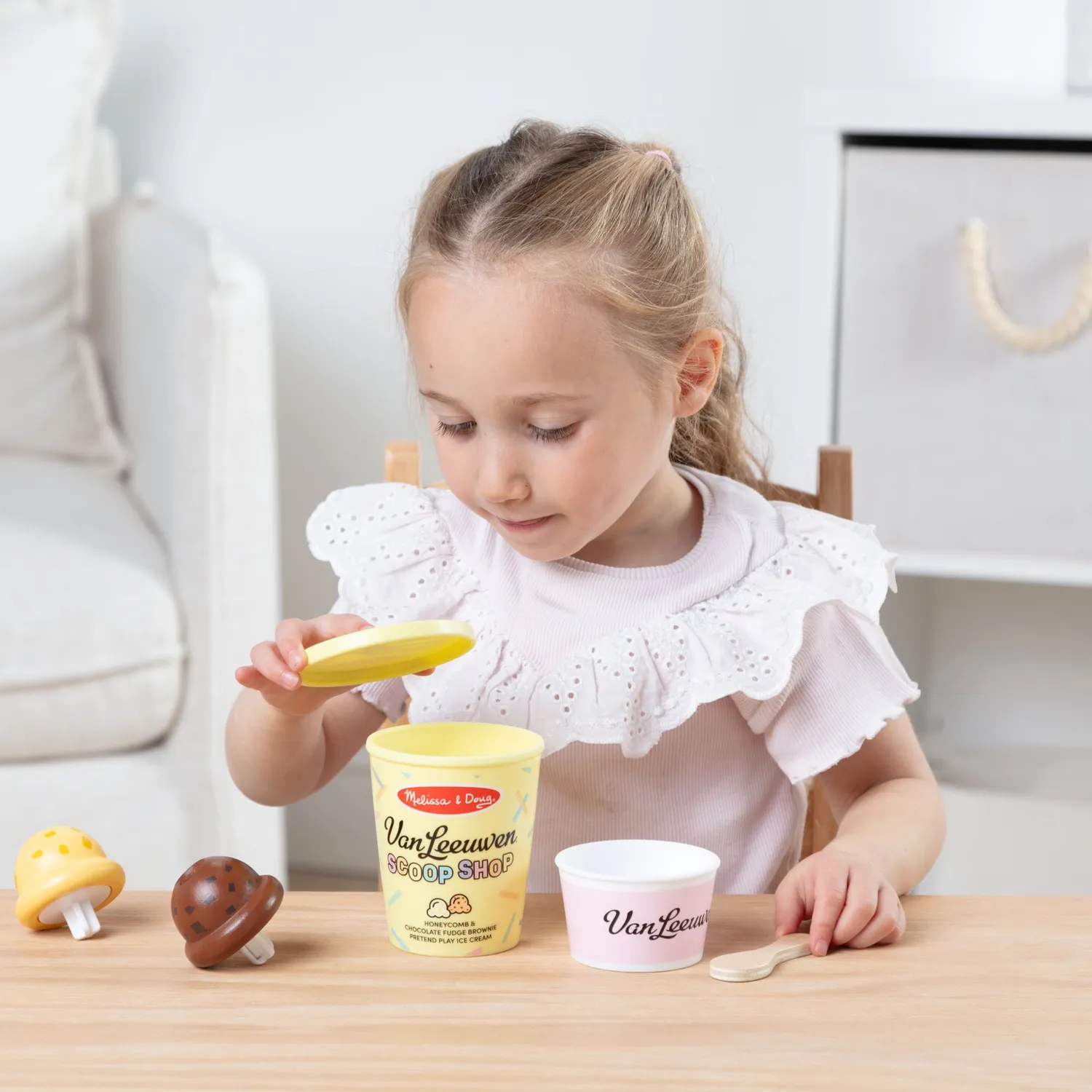 Melissa & Doug Van Leeuwen Eis-Set Kugeleis Holz
