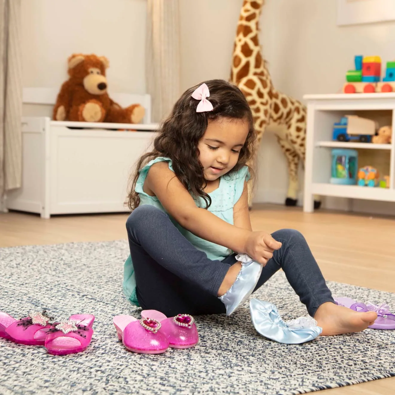 Melissa & Doug Step In Style Verkleidungs-Schuhe 4 Paar Prinzessin