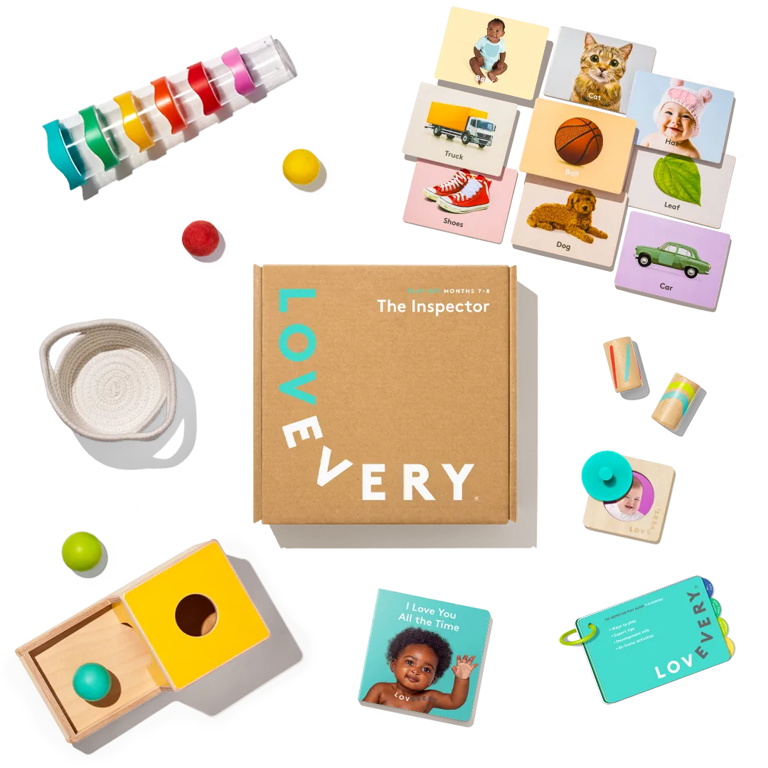 Lovevery Play Kits Inspektor-Set Spielzeugset Deutsch Objektpermanenz