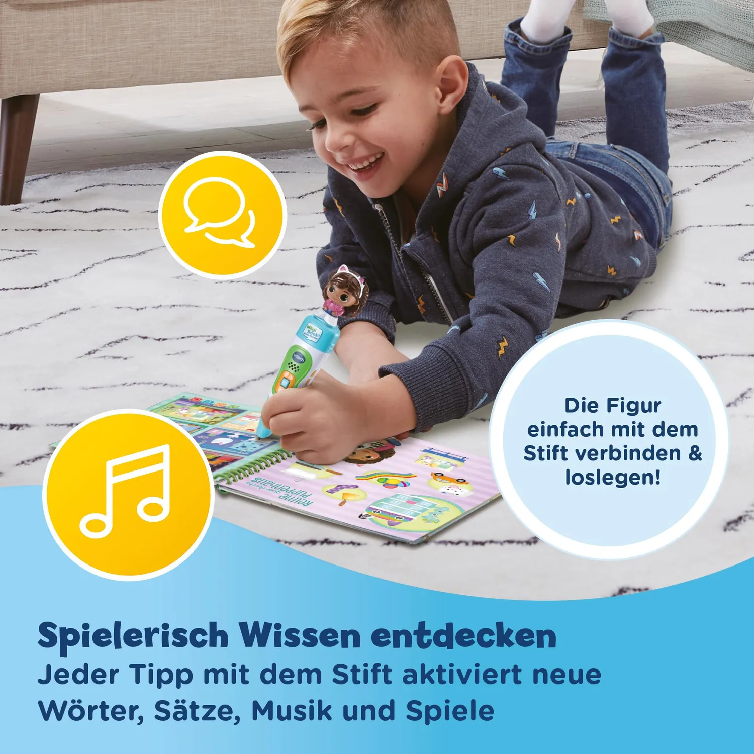 VTech MagiBook Gabby's Dollhouse Buch Lernstufe 2 für 4-6 Jahre