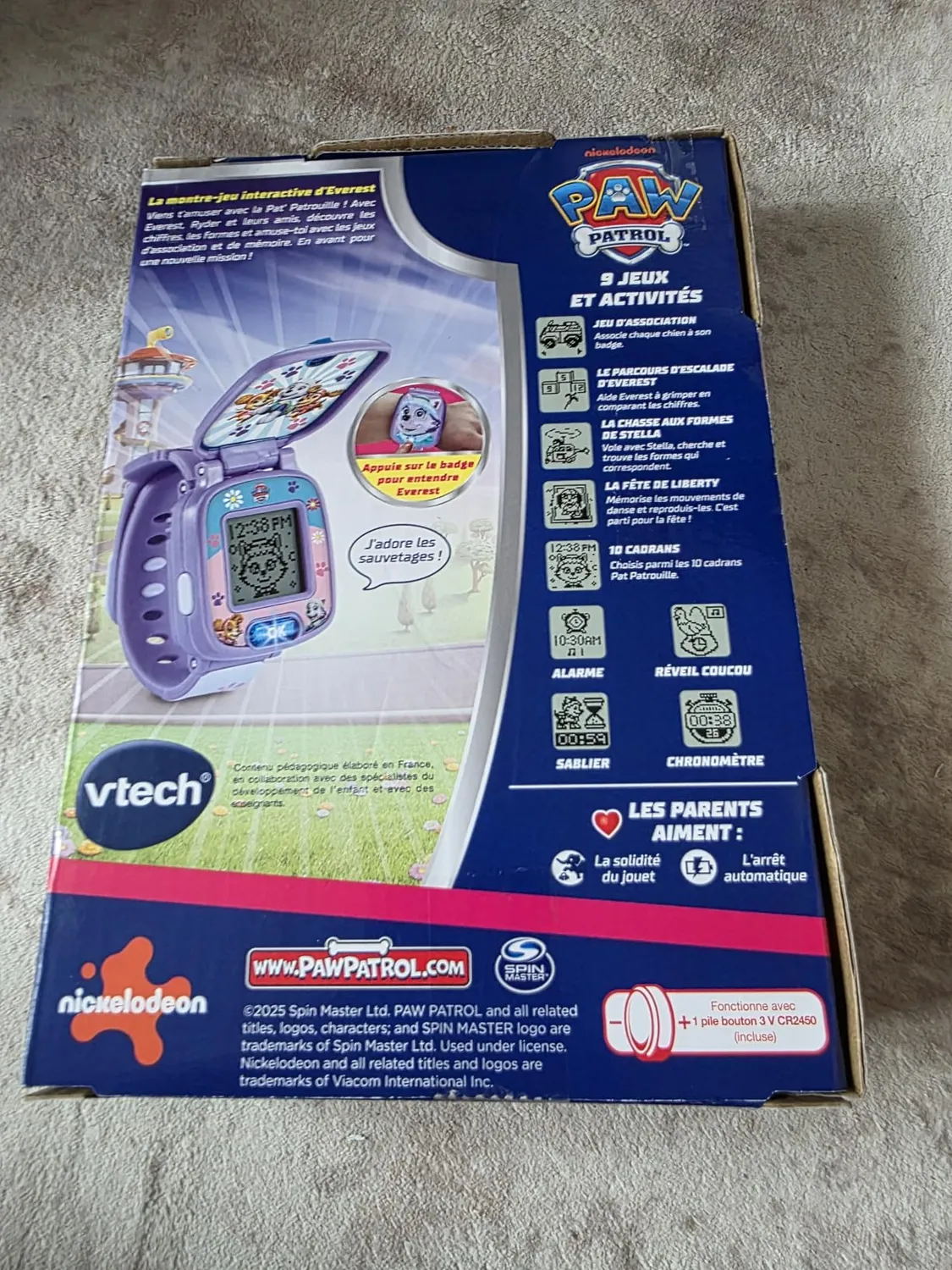 VTech Paw Patrol Everest Spieluhr interaktiv französisch