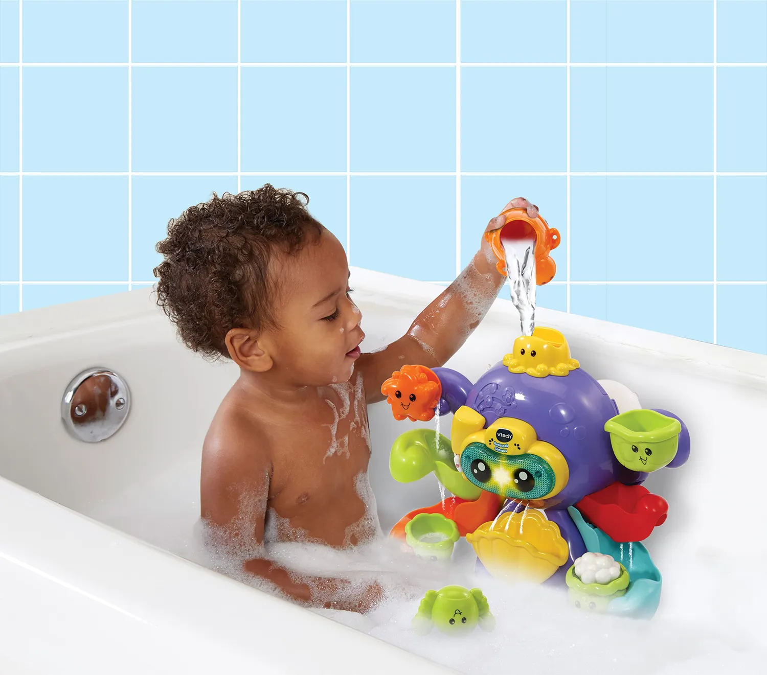 VTech Baby Badespass Oktopus Badespielzeug 1-5 Jahre mit Musik