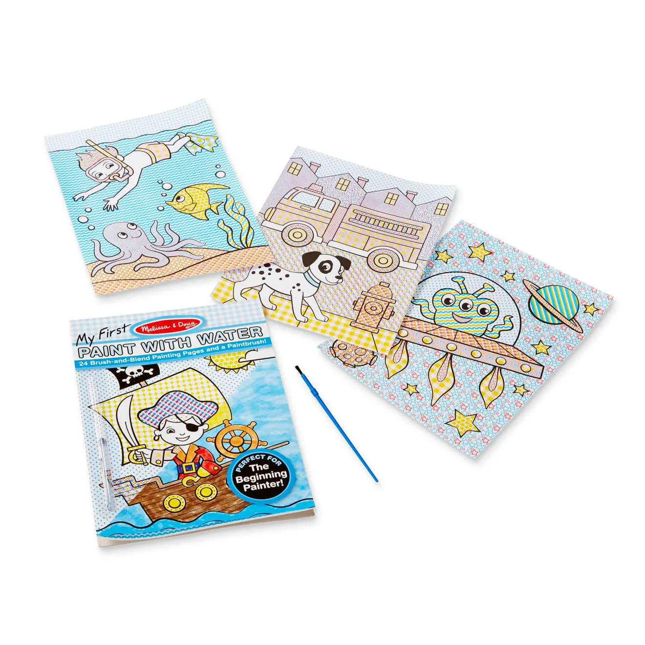 Melissa & Doug Paint With Water Malpad 24 Seiten Piraten