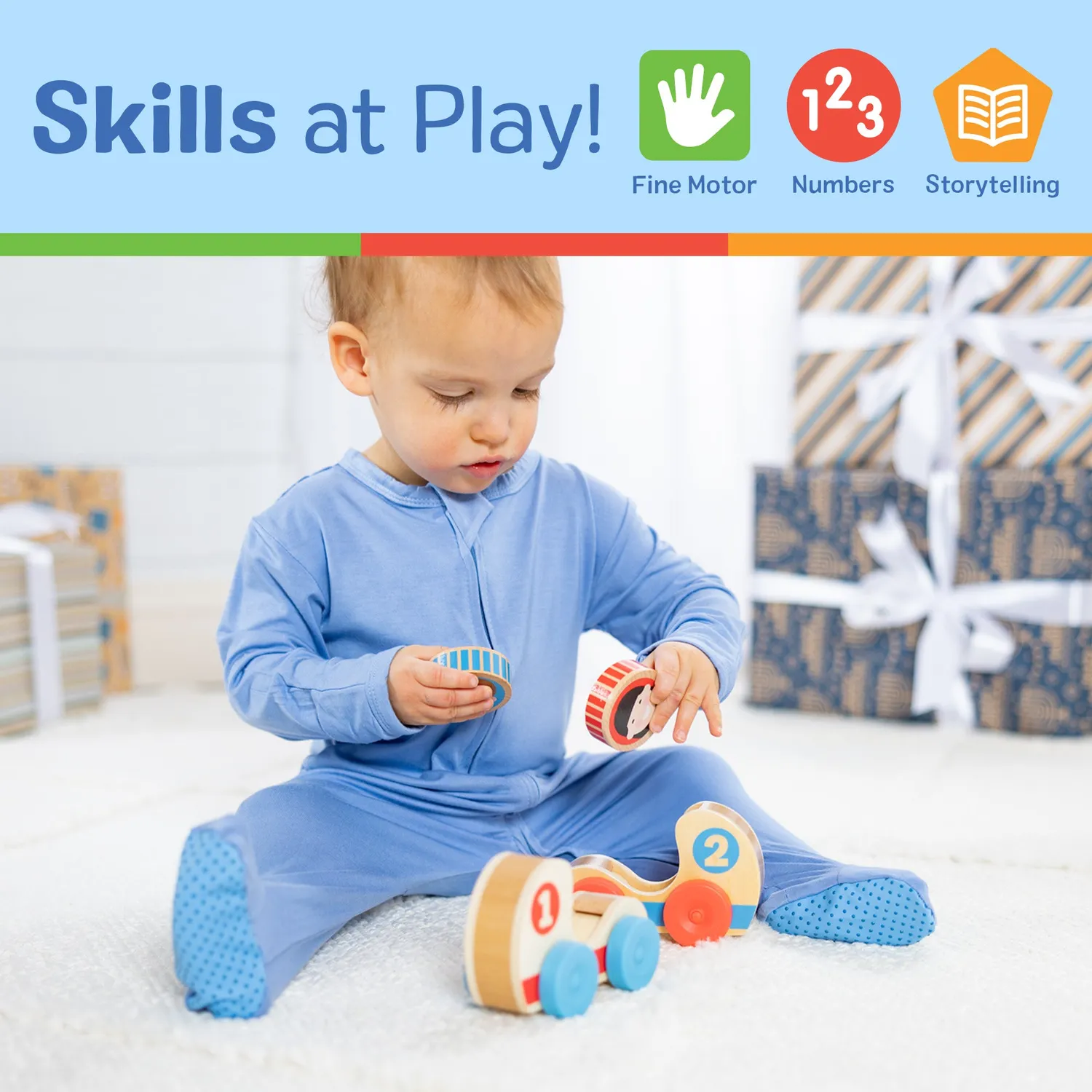 Melissa and Doug GO Tots Holz Rennautos 2er-Set