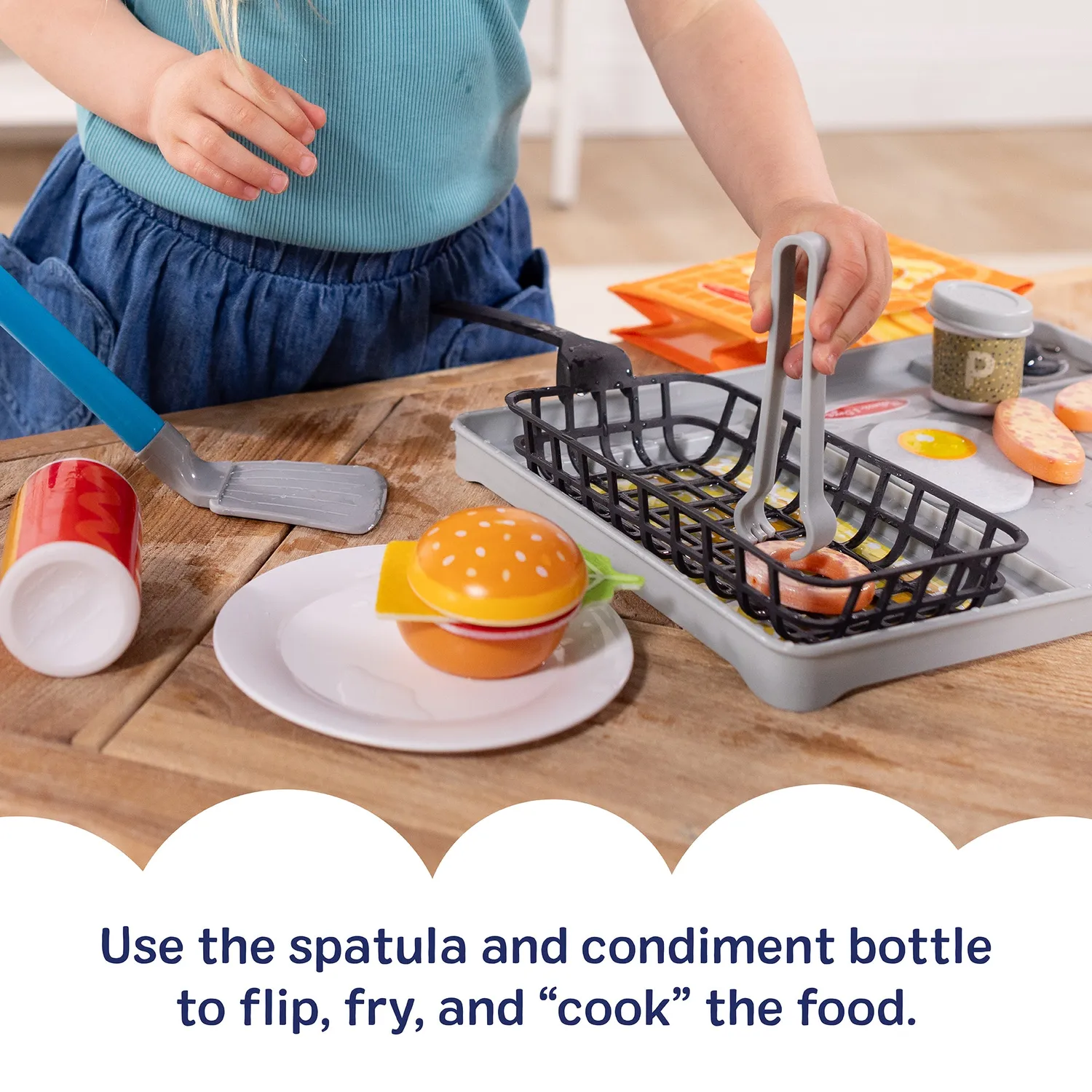 Melissa & Doug Flip & Fry Grill Spielset Water Wow Farbwechsel