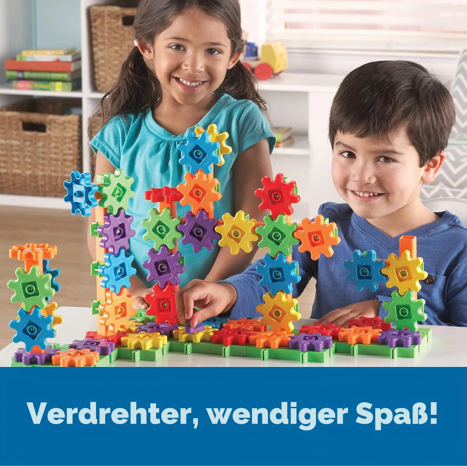 Learning Resources Gears Gears Gears Einsteiger-Bausatz 100 Teile