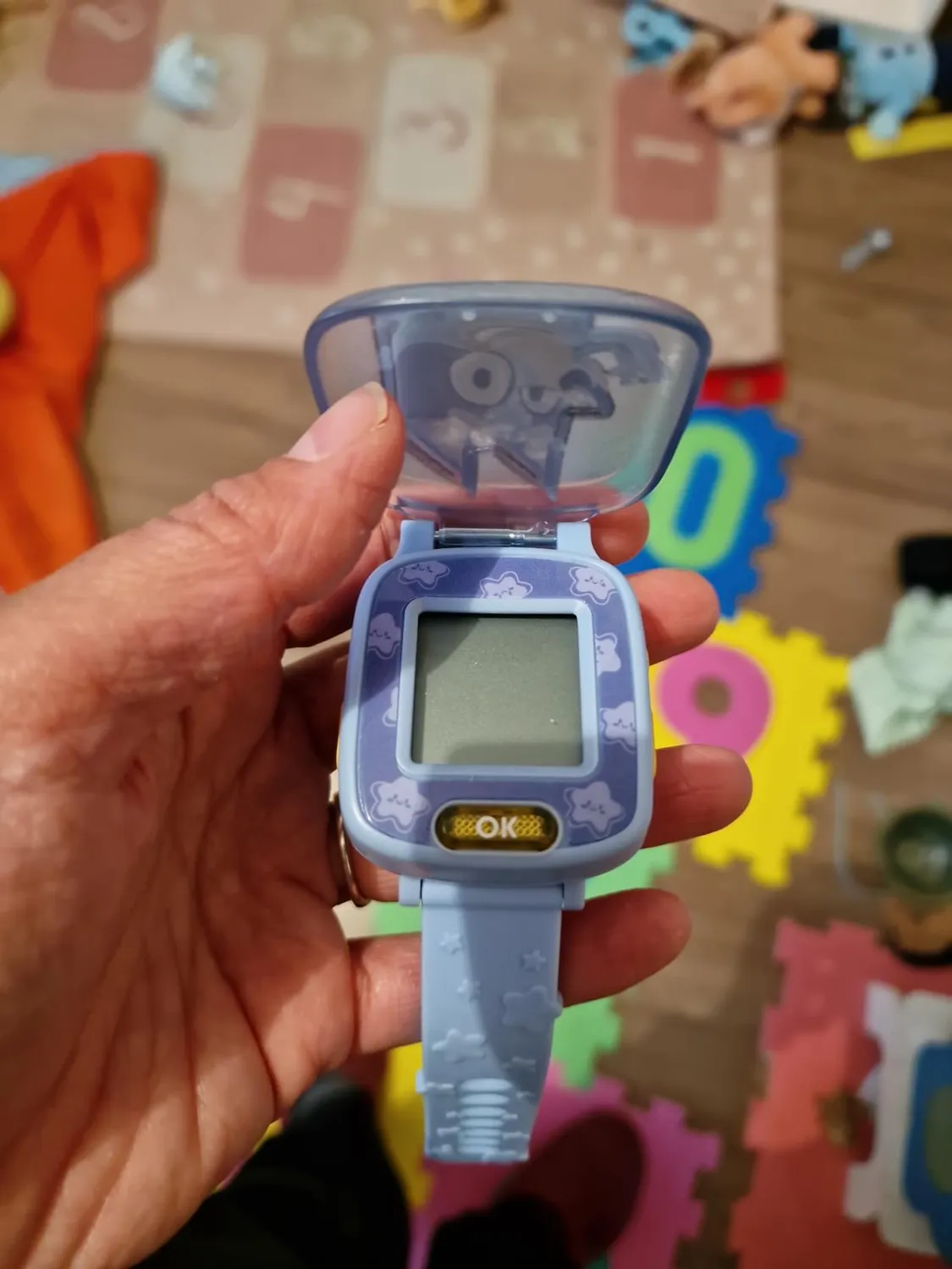 VTech Bluey interaktive Kinderuhr französisch mit Spielen