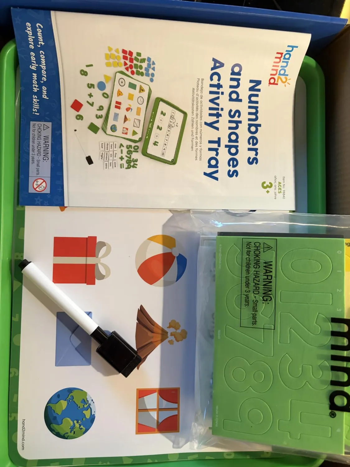 Learning Resources Zahlen & Formen Tablett Magnetspiel Vorschule