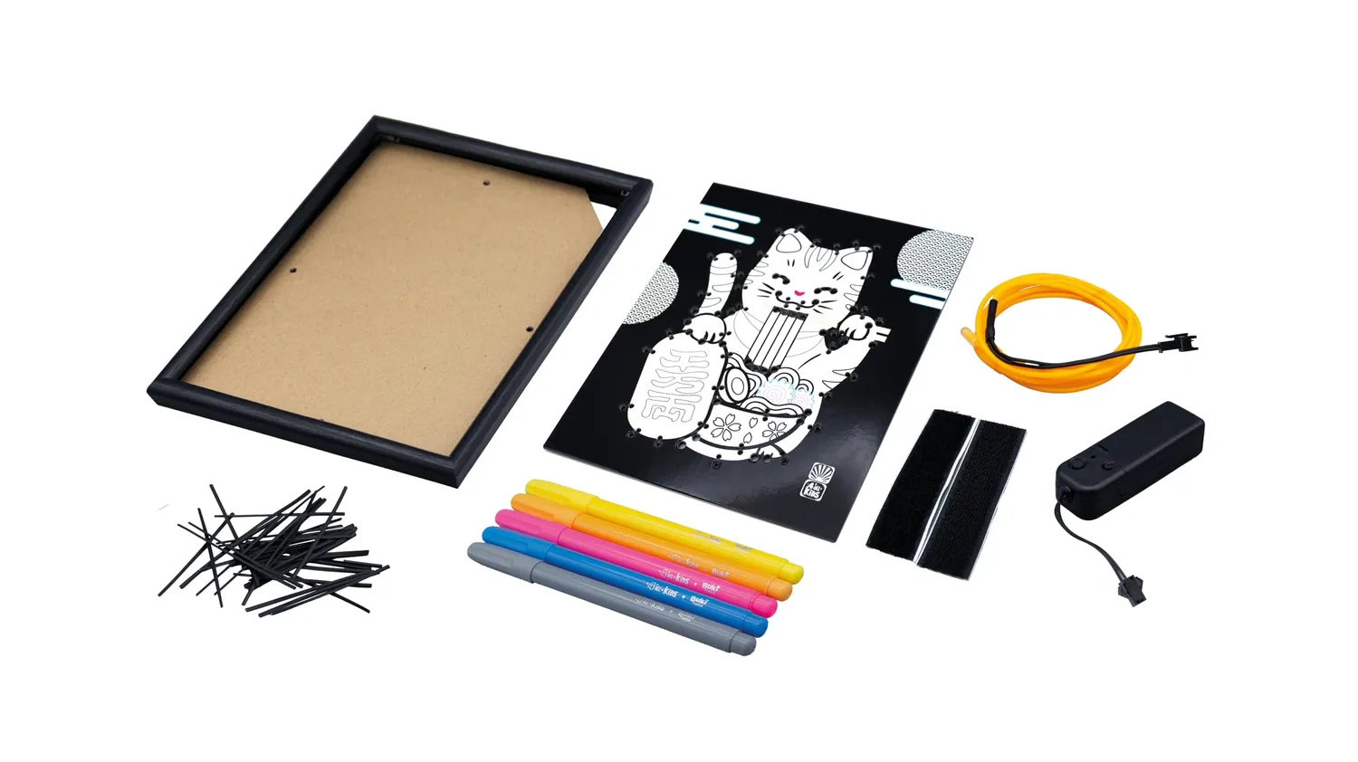 Buki France FK015 Neonrahmen Maneki-Neko DIY-Set 3 Modi