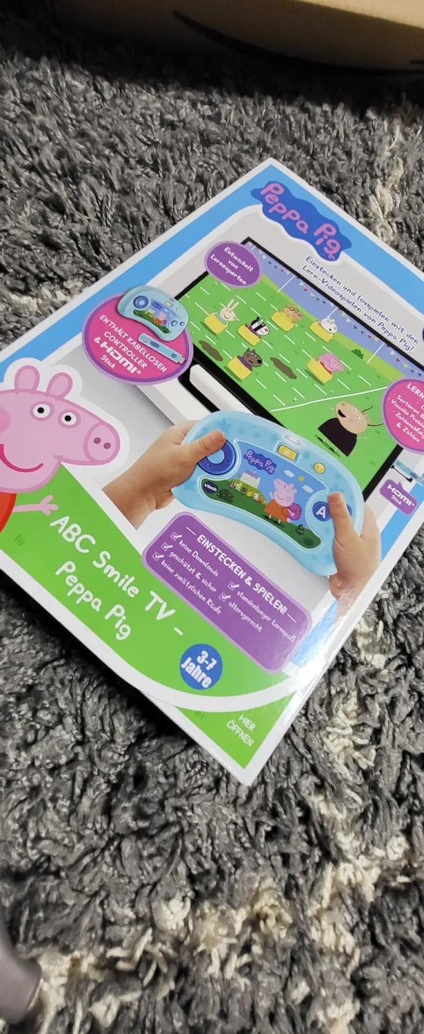 VTech ABC Smile TV Peppa Pig Lernkonsole HDMI 3-7 J.