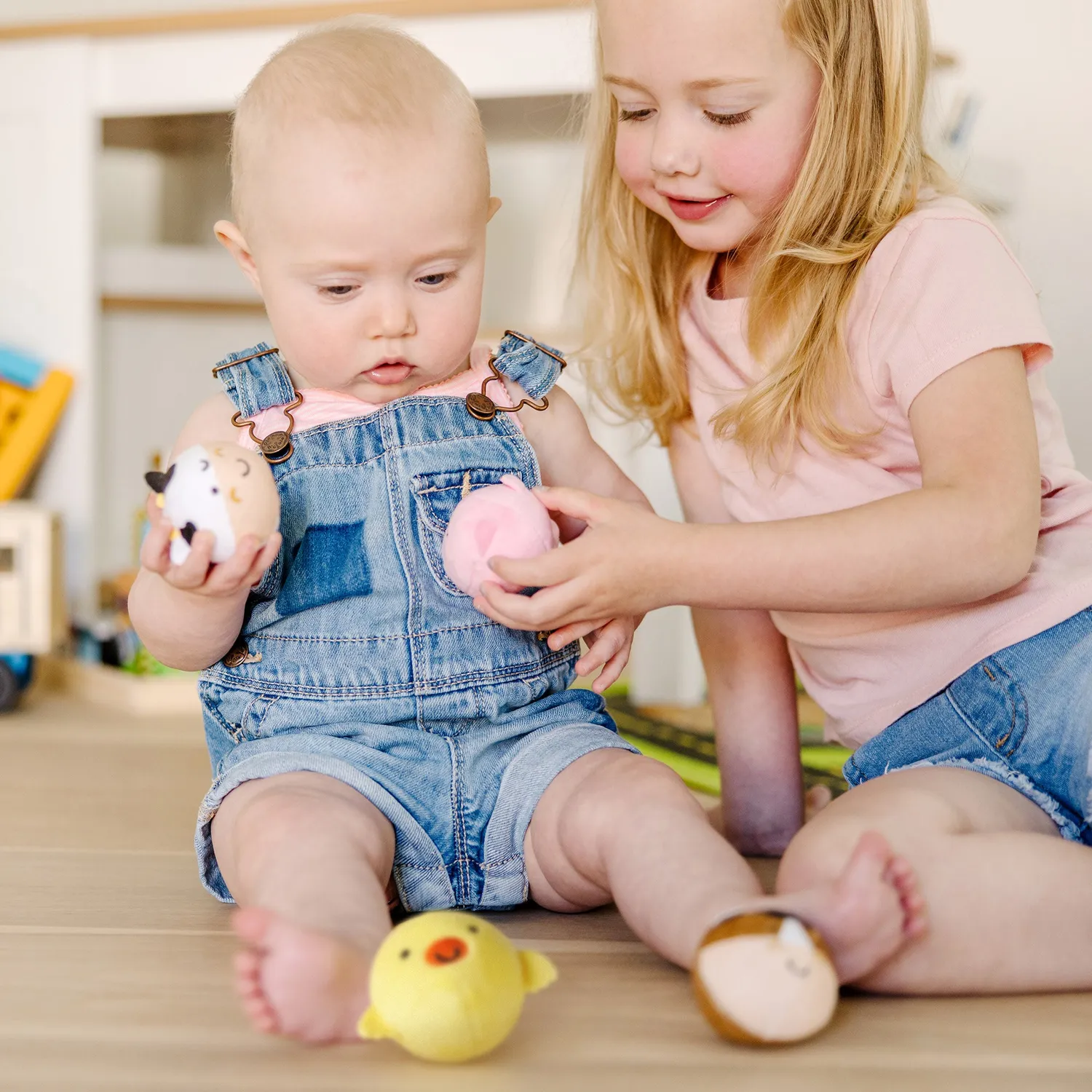 Melissa & Doug Rollables Farm Friends Babyspielzeug 4 Tiere