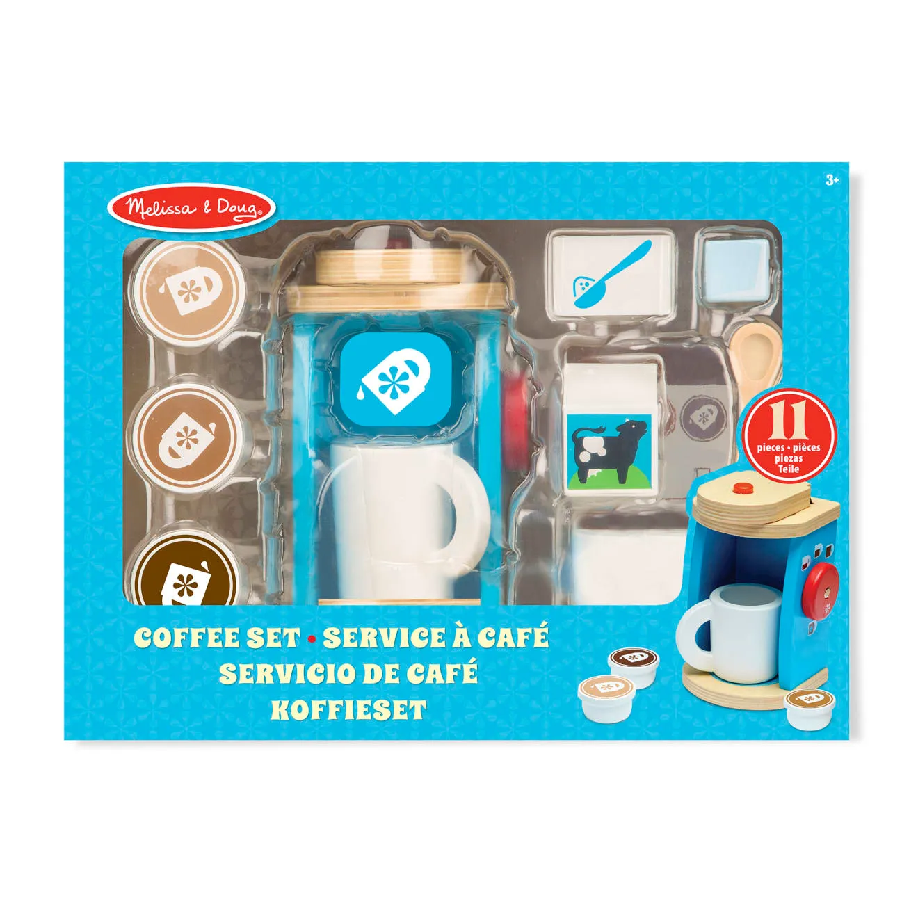 Melissa & Doug Brew & Serve Kaffee Set Holz 11-teilig