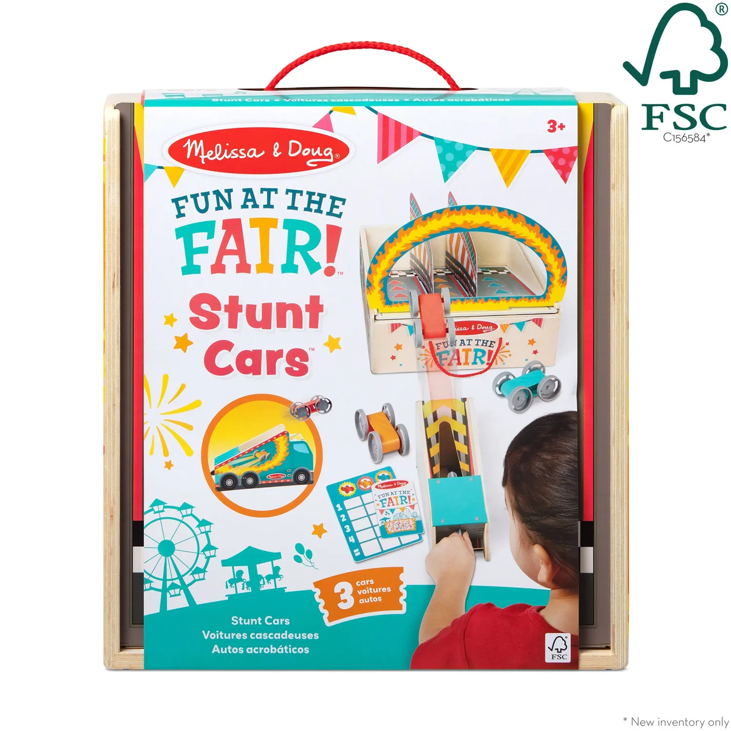 Melissa & Doug Fun at the Fair Stunt Cars Rennbahn Holz