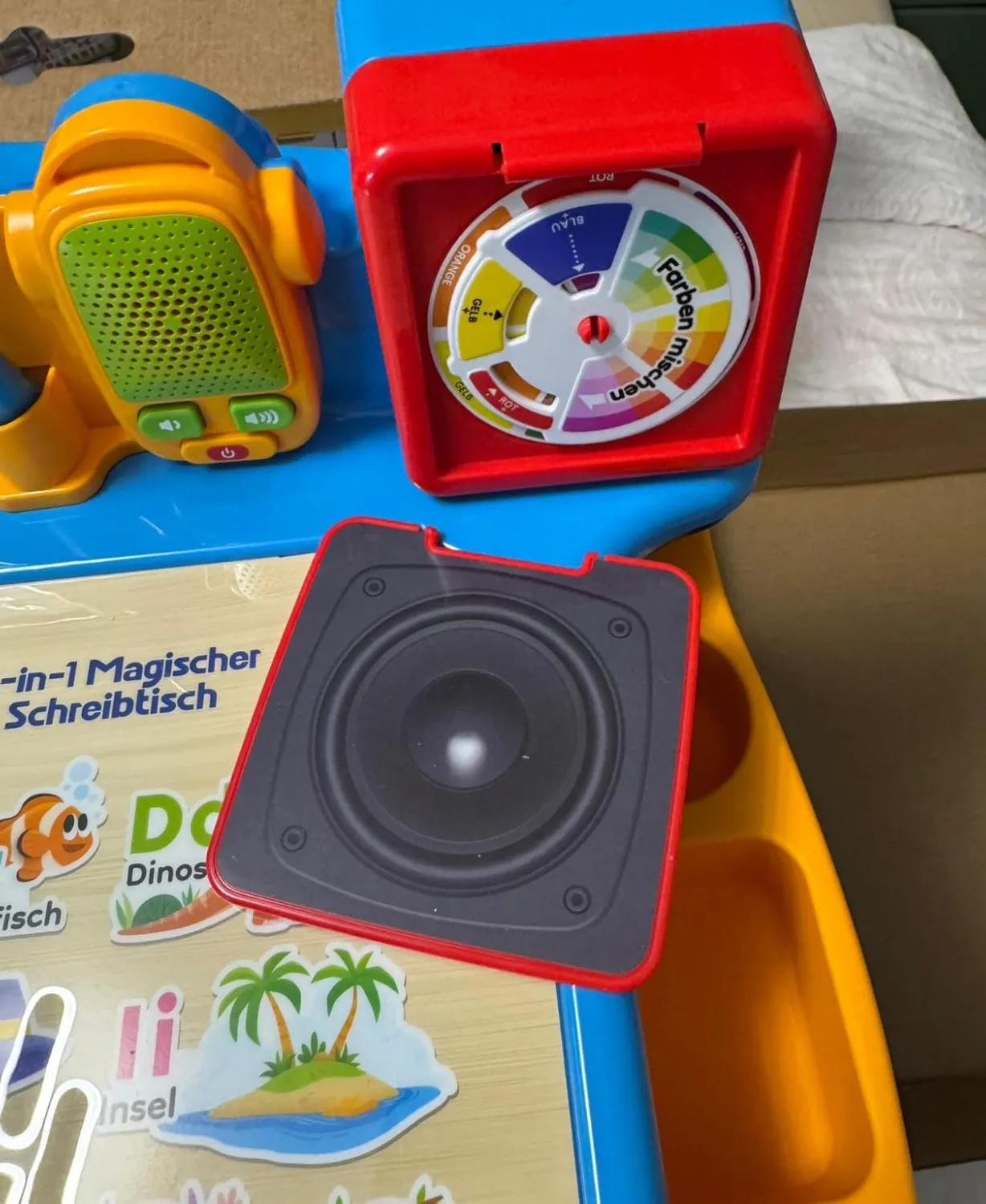 VTech 6-in-1 Magischer Schreibtisch Lernstation Stuhl Blau
