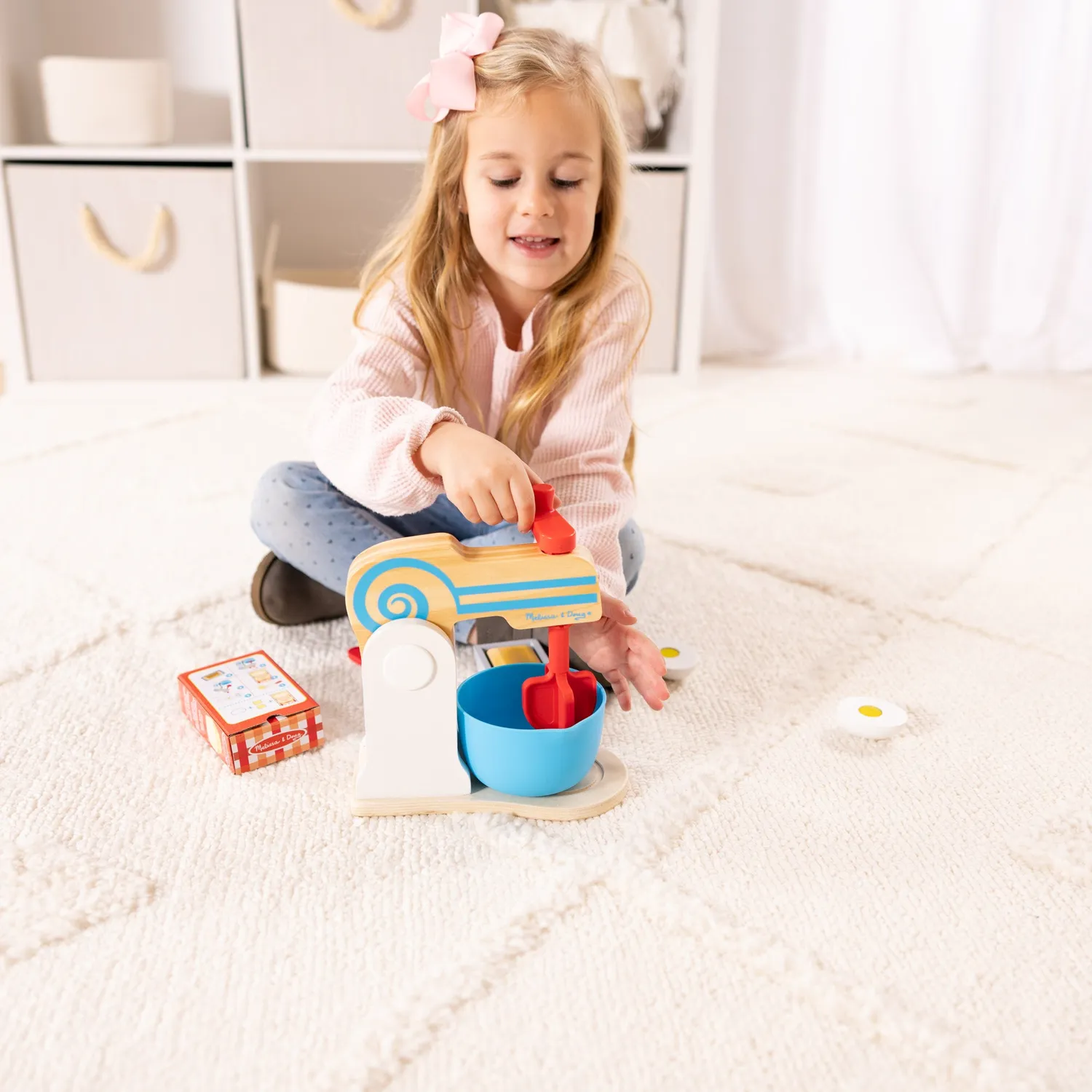 Melissa & Doug Make-a-Cake Mixer Set Holz Kuchenspiel