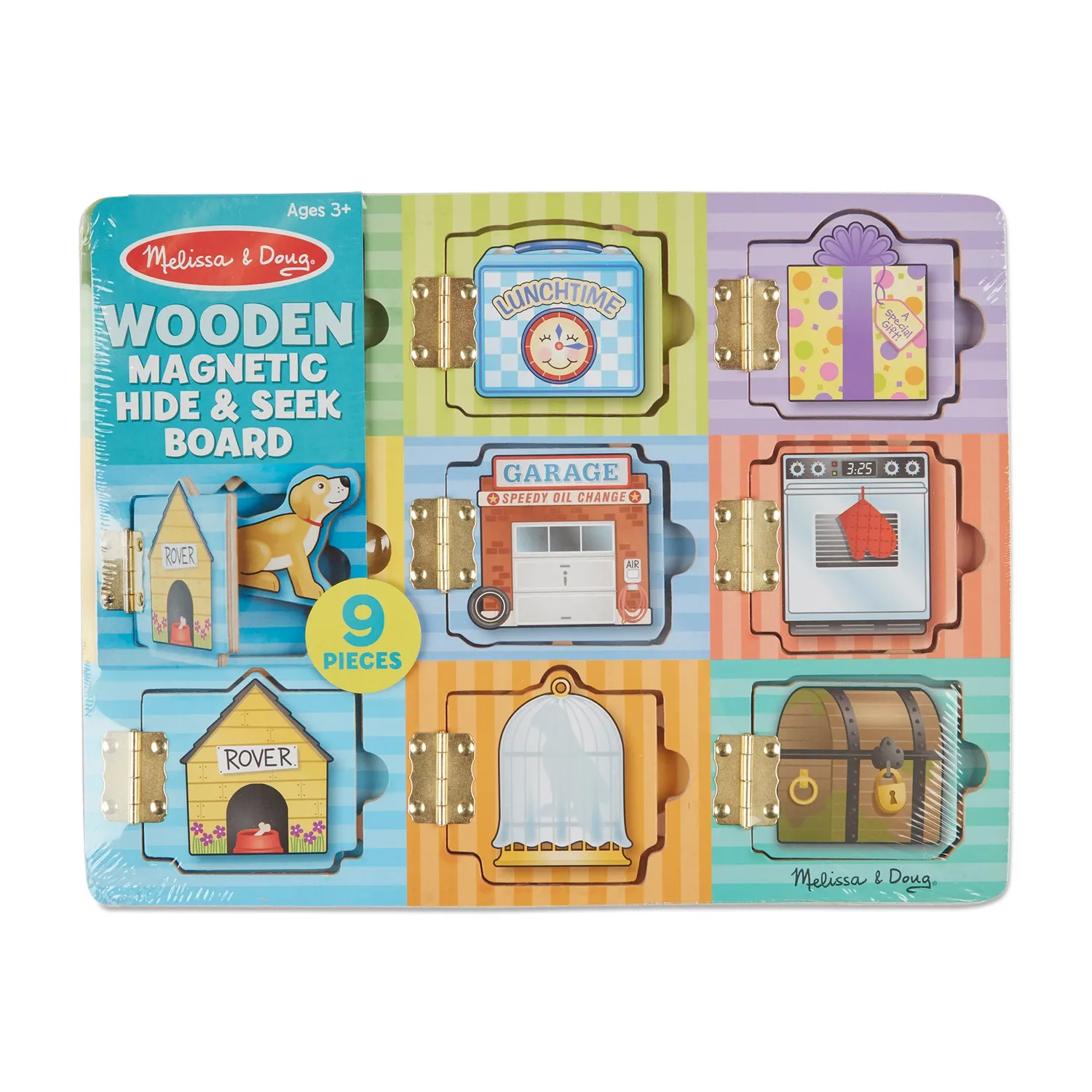 Melissa & Doug Hide & Seek Board Magnetspiel Holz 3-5J