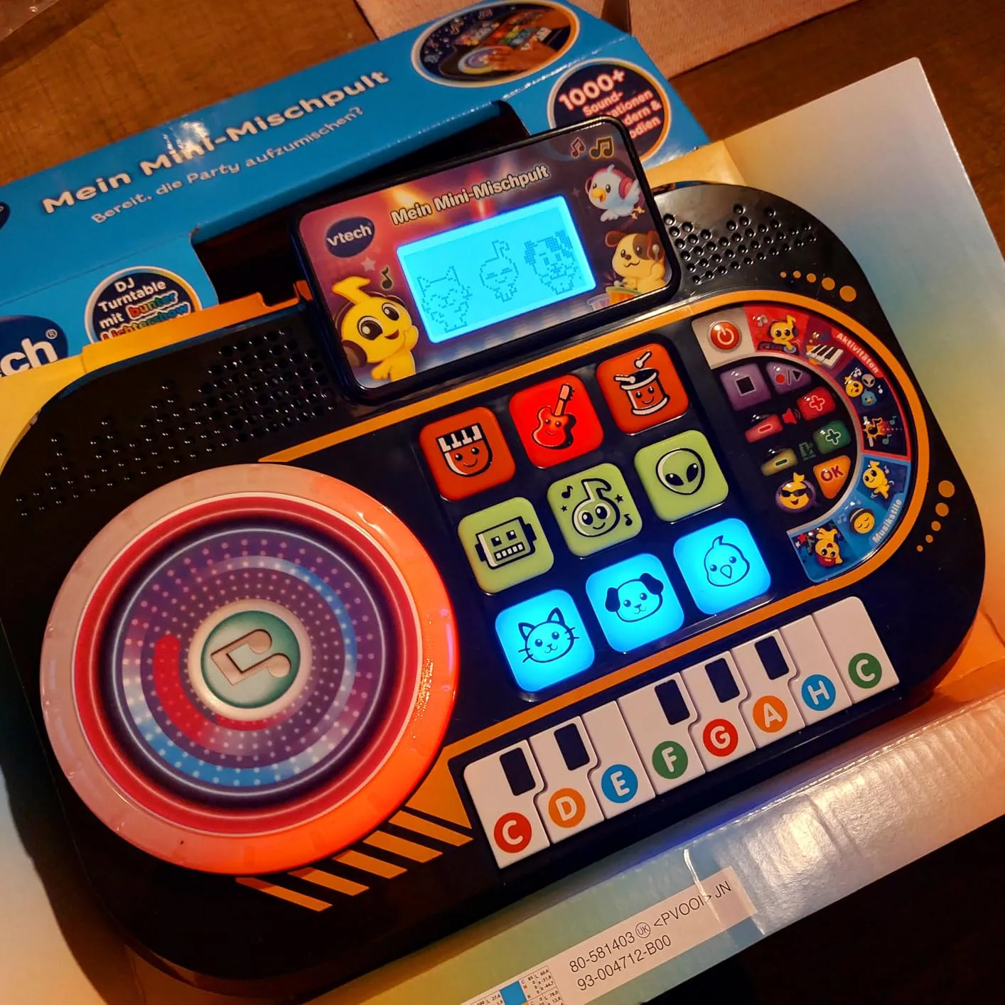 VTech Mini-Mischpult DJ-Pult Turntable für Kinder 3-7