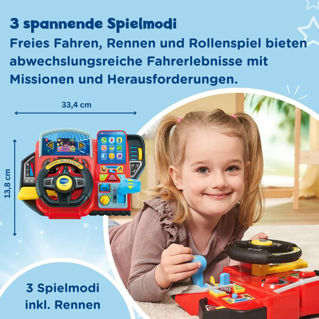 VTech Abenteuer Lernlenkrad LCD-Steuer 3-7 Jahre