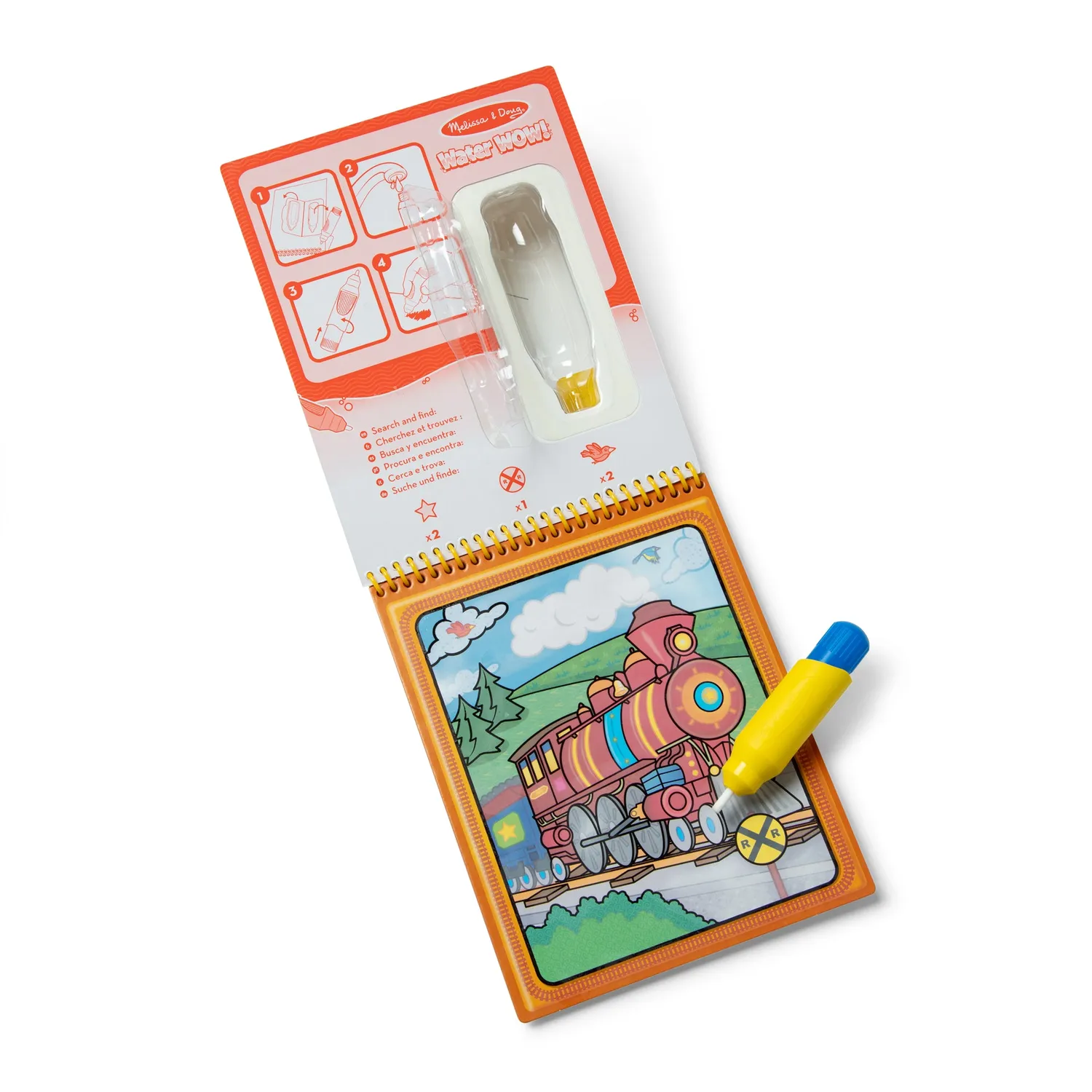 Melissa & Doug Water Wow! Malbuch Fahrzeuge Wasserstift