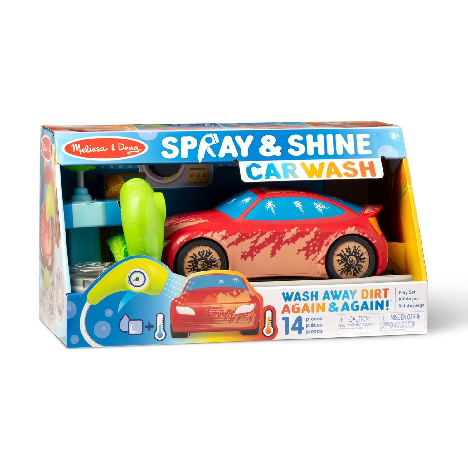 Melissa & Doug Spray & Shine Autowaschanlage Spielset Auto