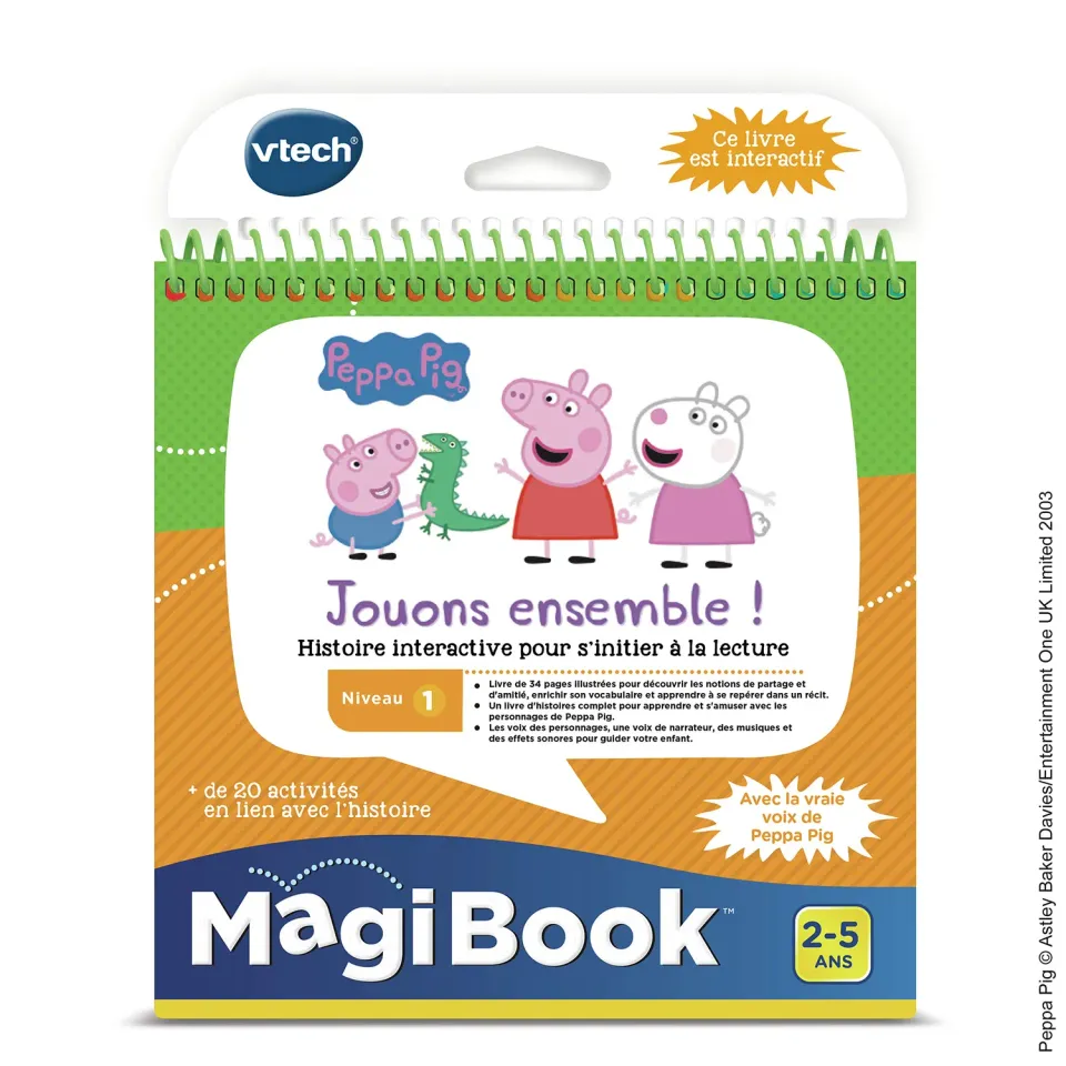 VTech MagiBook Peppa Wutz Lernbuch 32 Seiten Französisch
